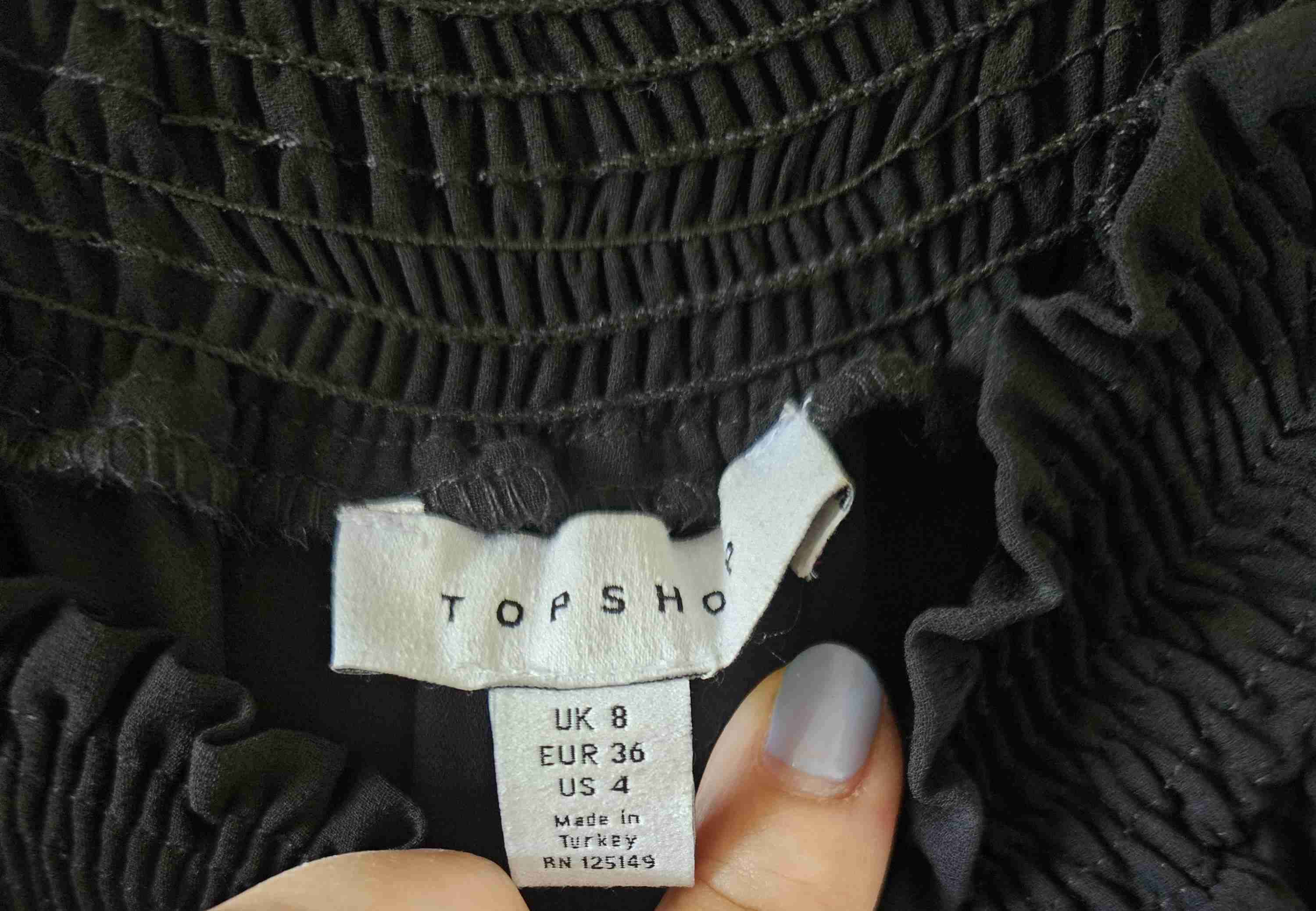 Blusa negra Topshop - miniatura 3