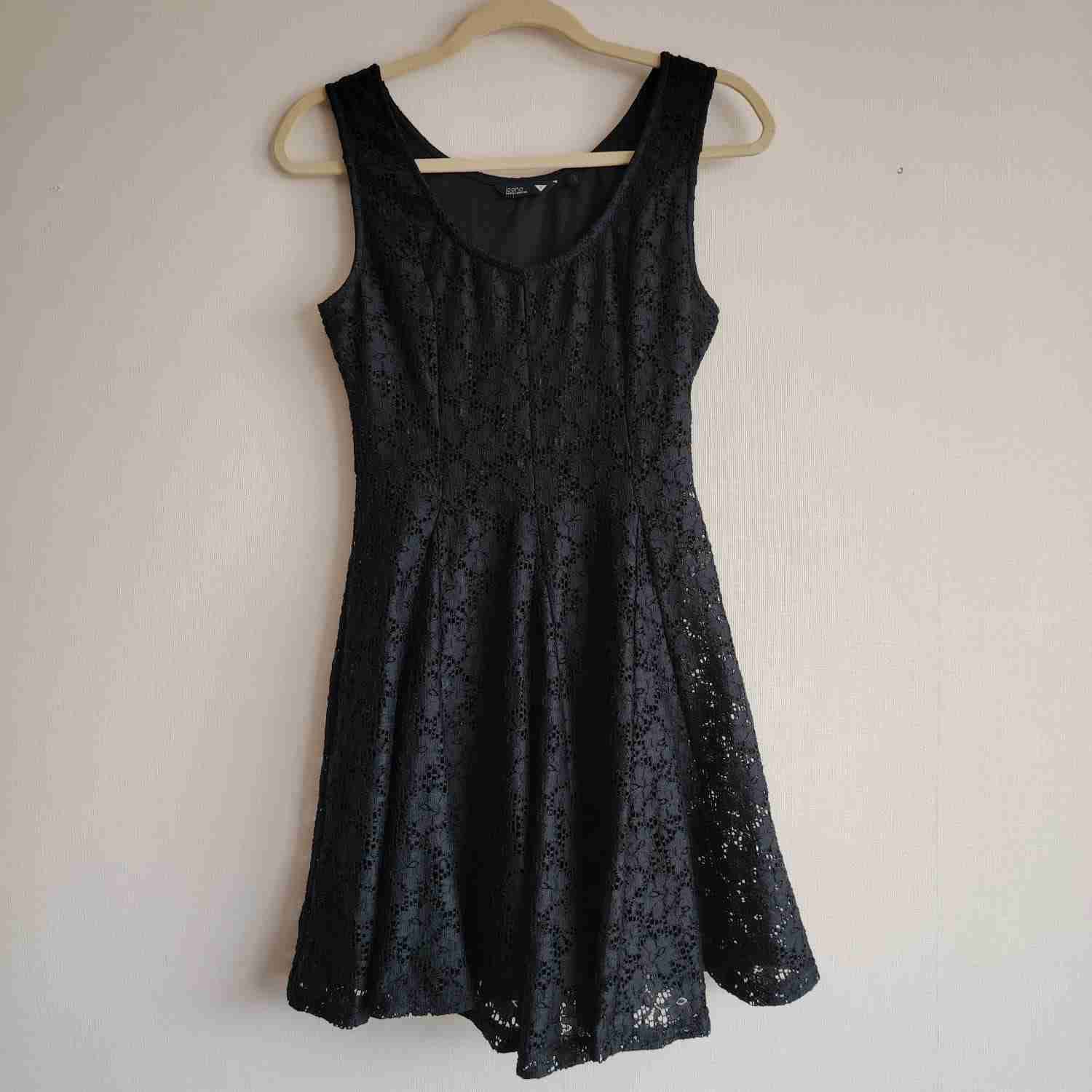 Vestido Ícono Talla S Negro - miniatura 2