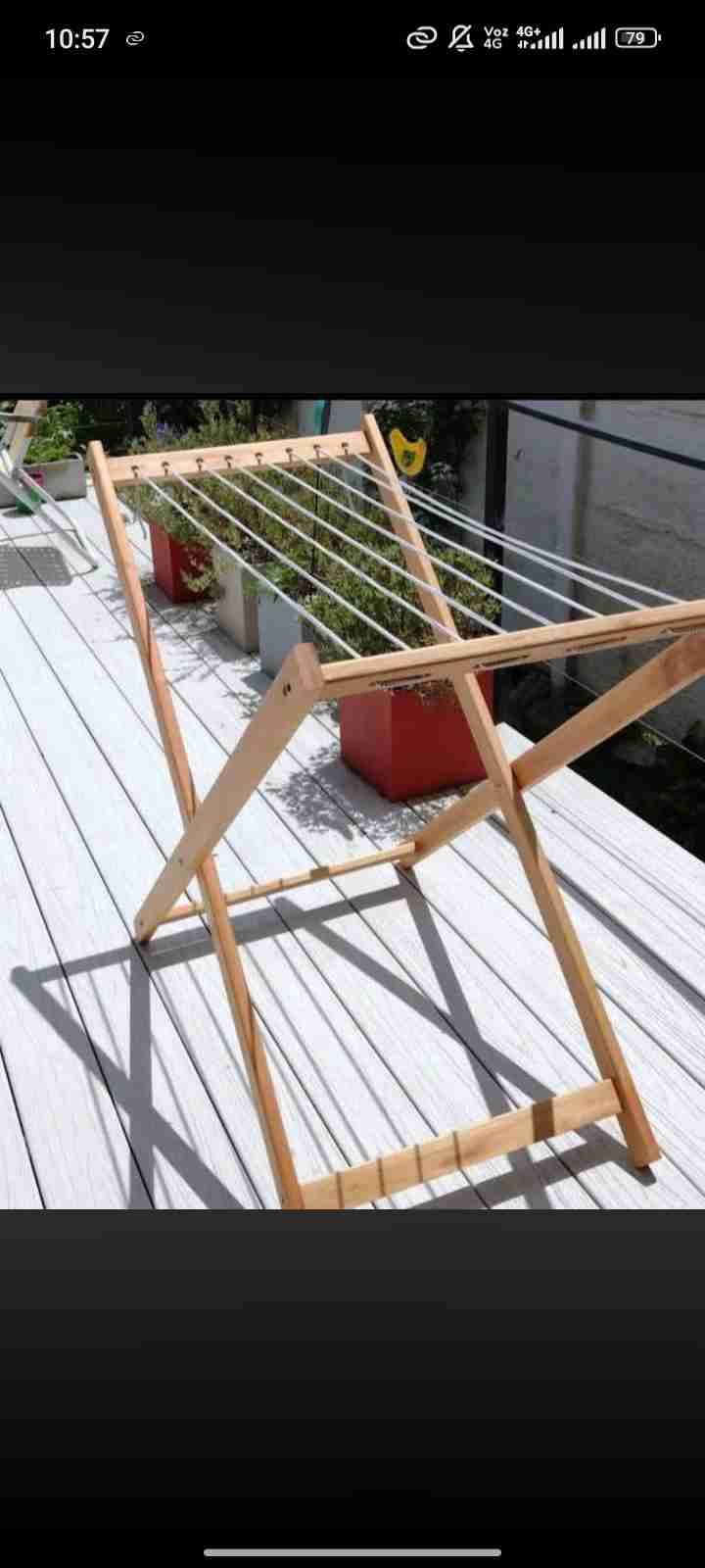 Estantes de madera con tres niveles - miniatura 3