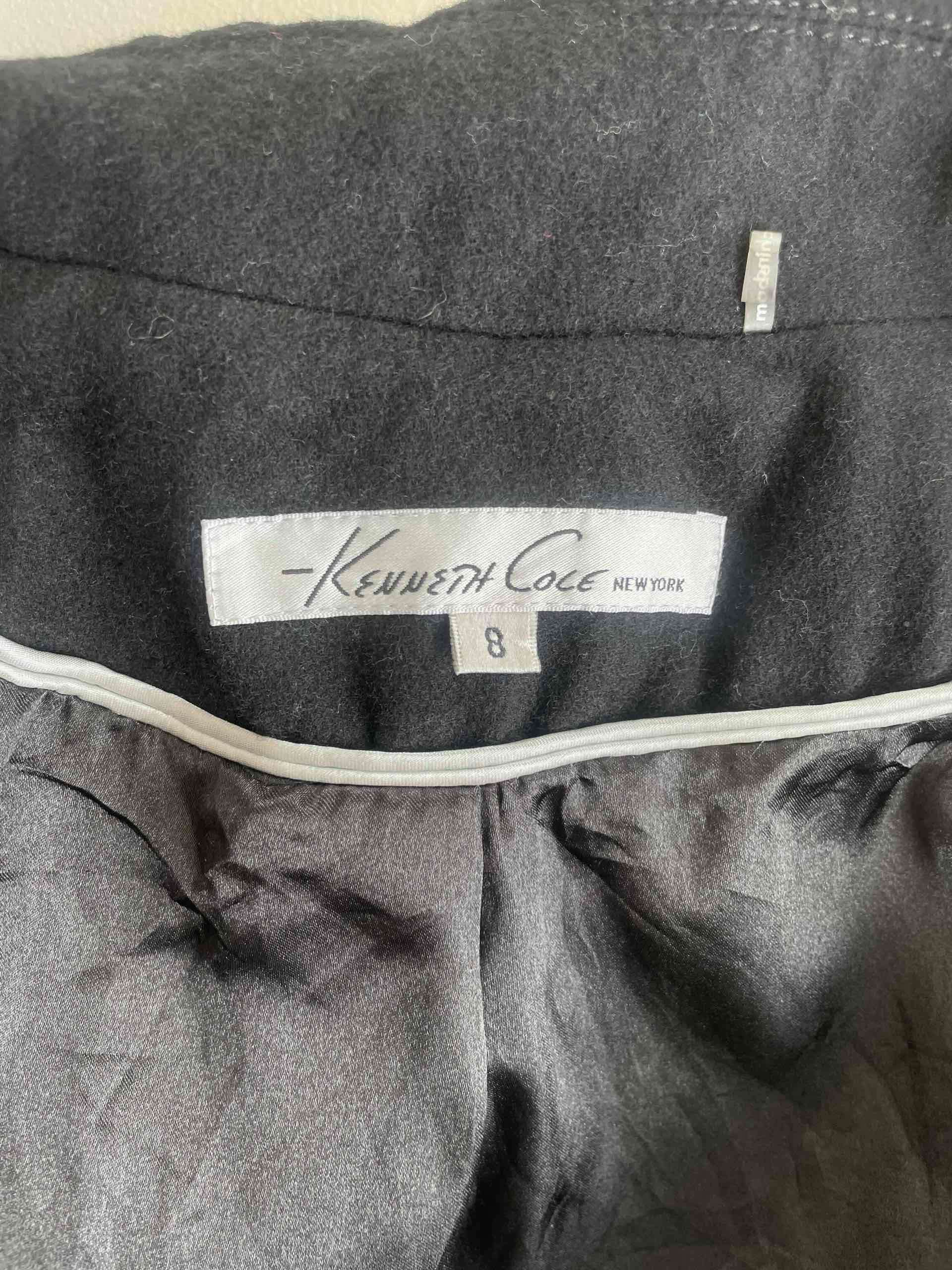 Abrigo negro doble botonadura, talla S. - miniatura 3