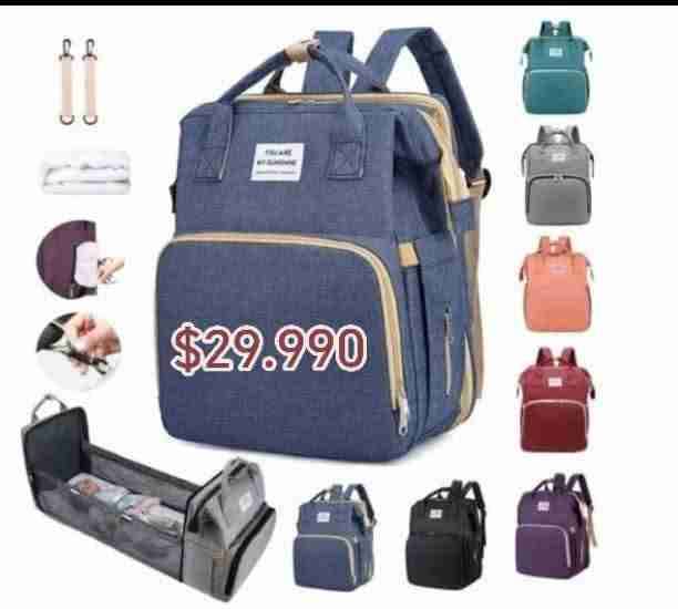 Mochila multifuncional azul/rojo/morado - miniatura 1