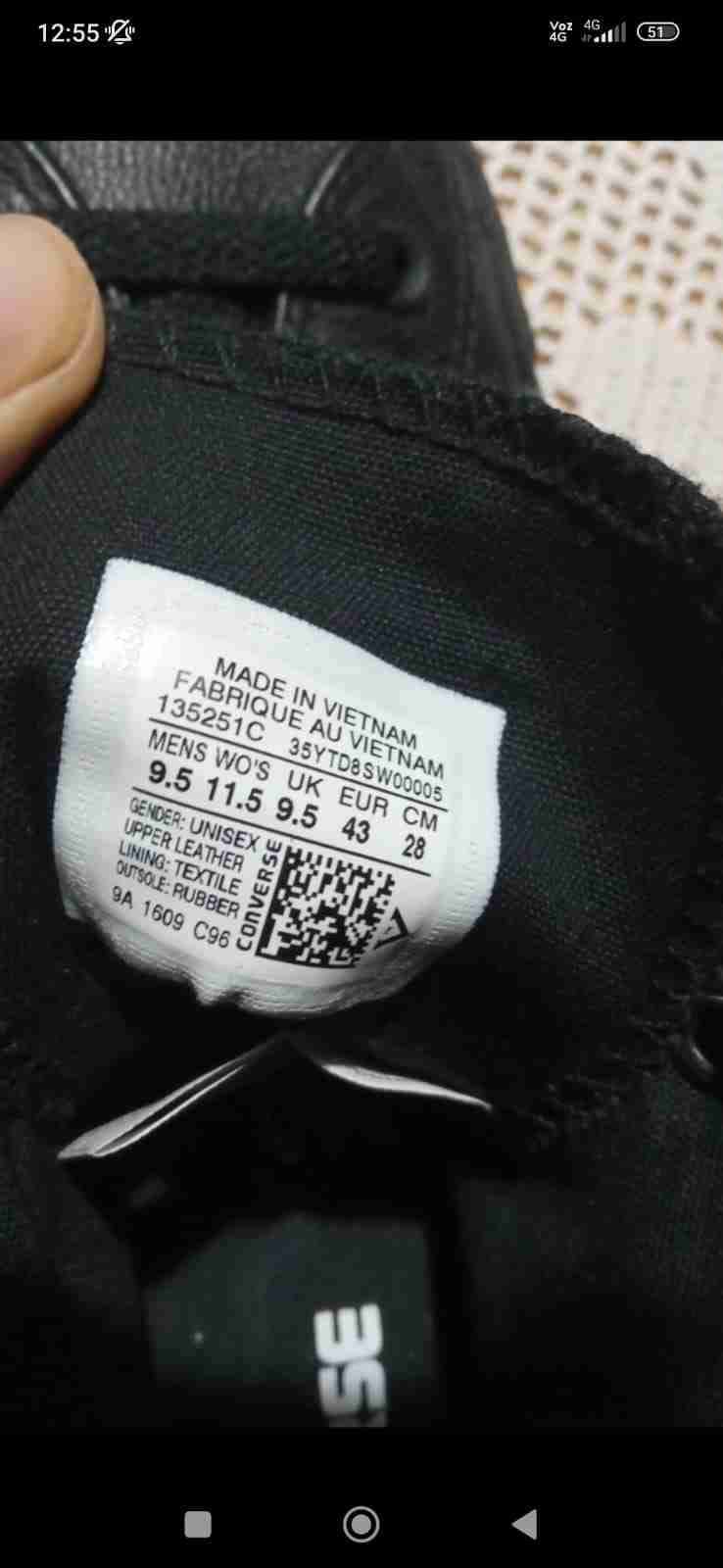 Zapatillas negras Converse / Unisex - miniatura 4