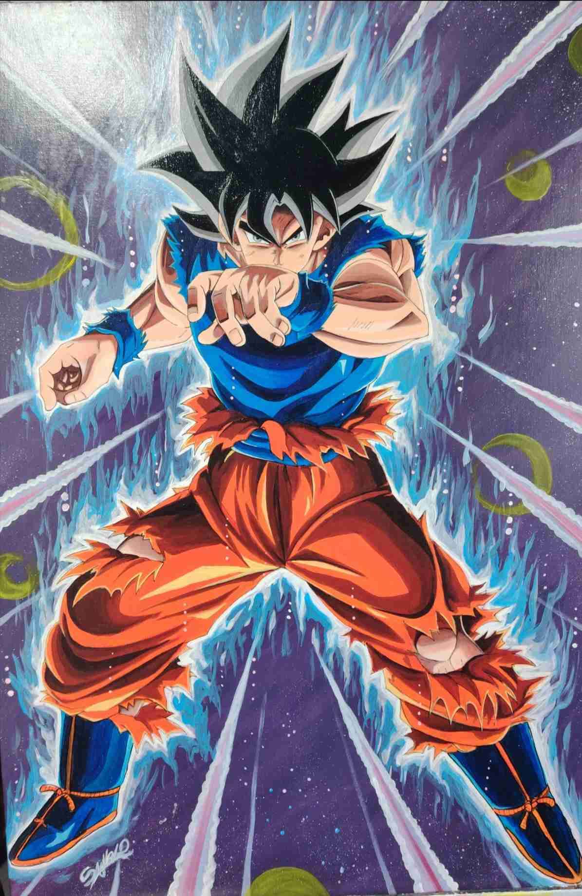 Cuadro de personaje anime Goku