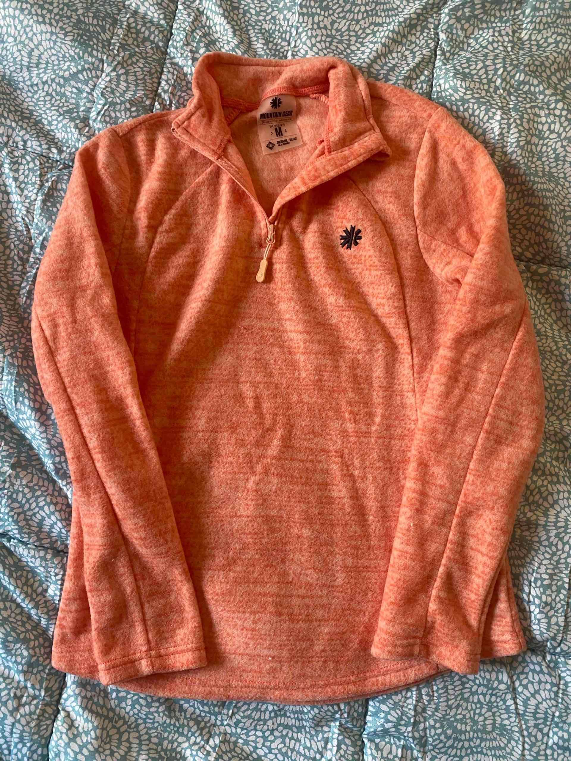 Polar naranja con cremallera - miniatura 1