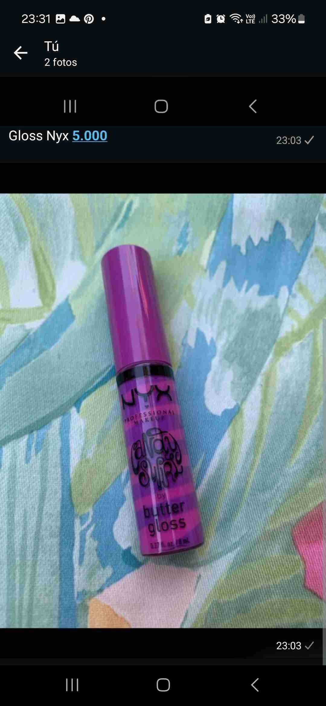 Gloss NYX butter gloss