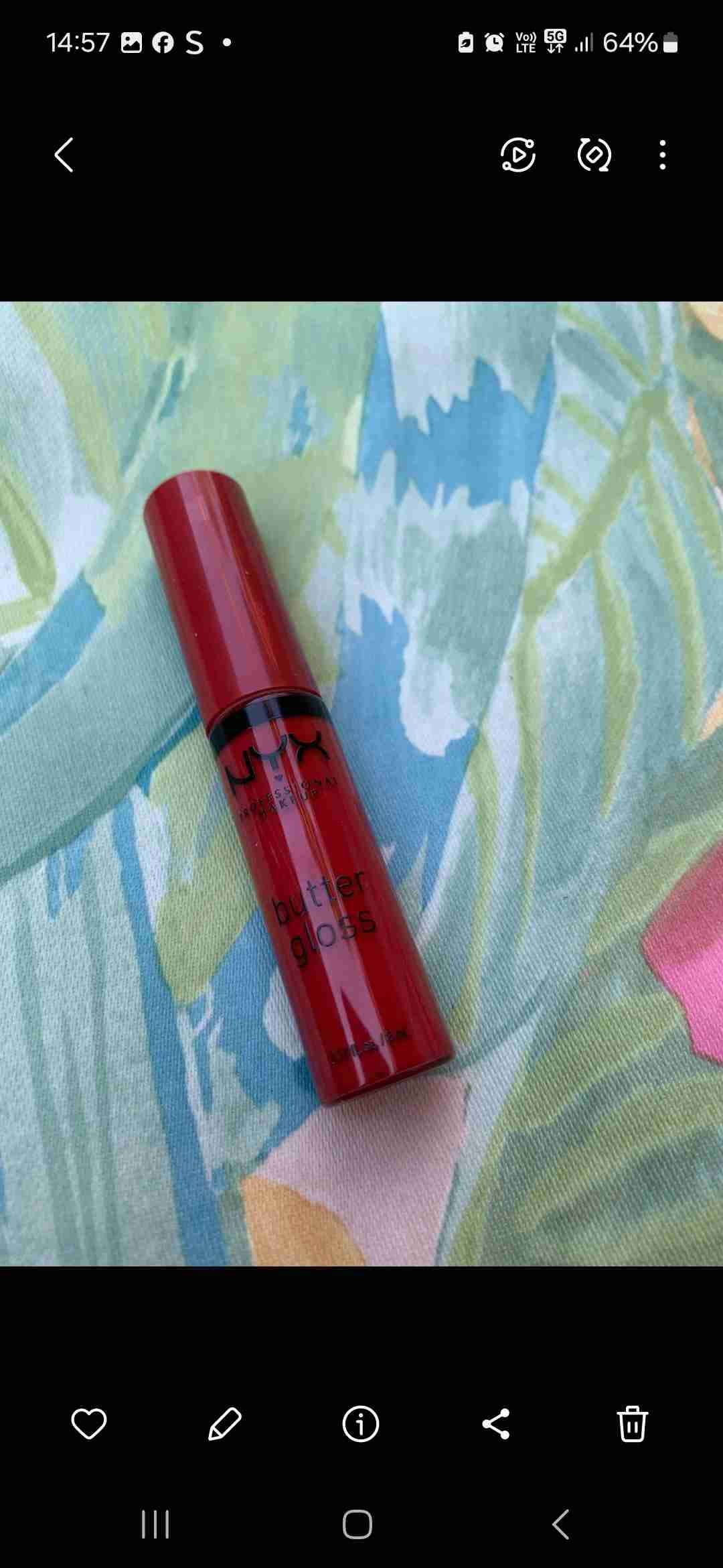 Brillo Labial NYX Rojo