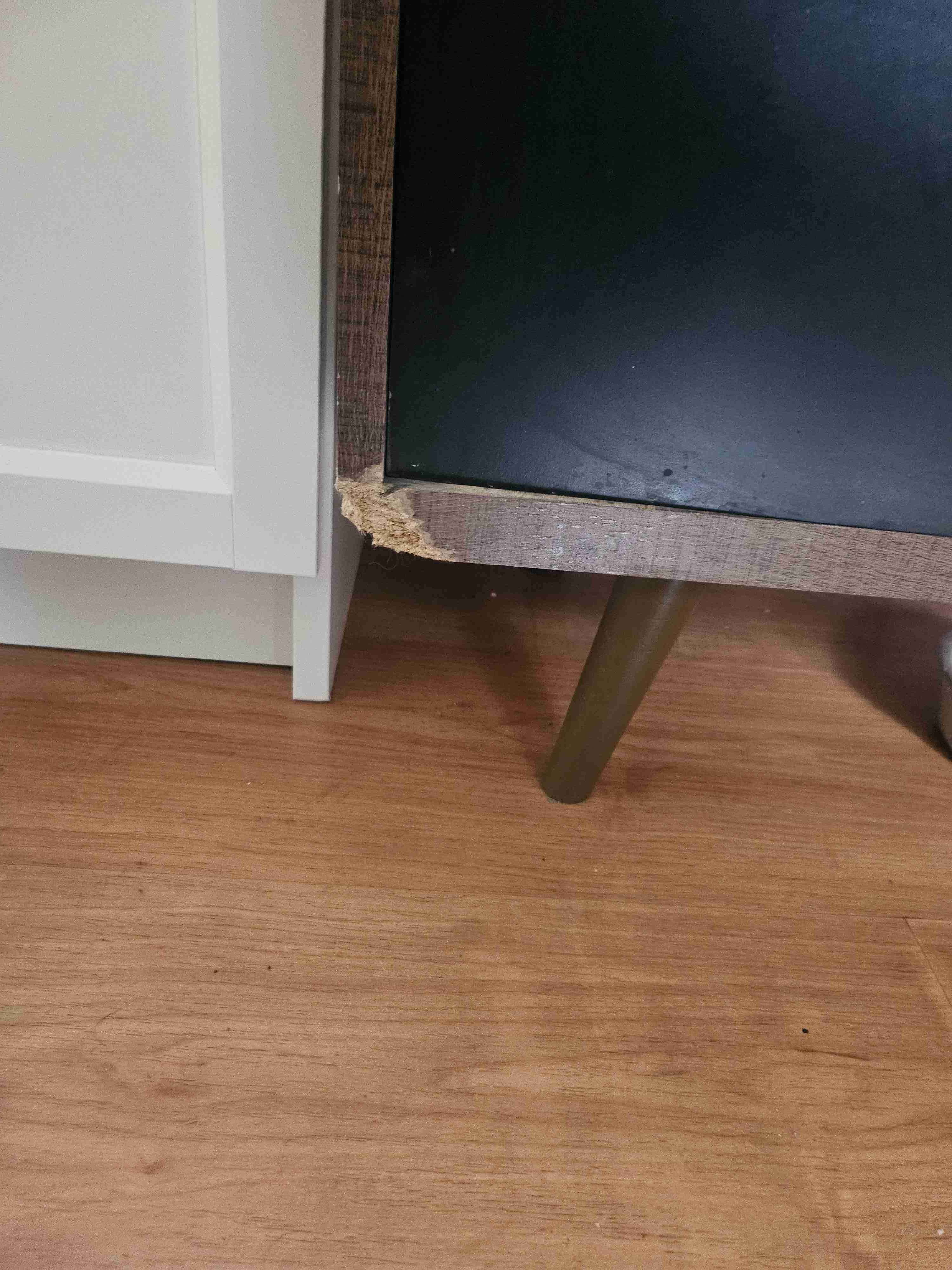 Mueble aparador negro de madera - miniatura 3