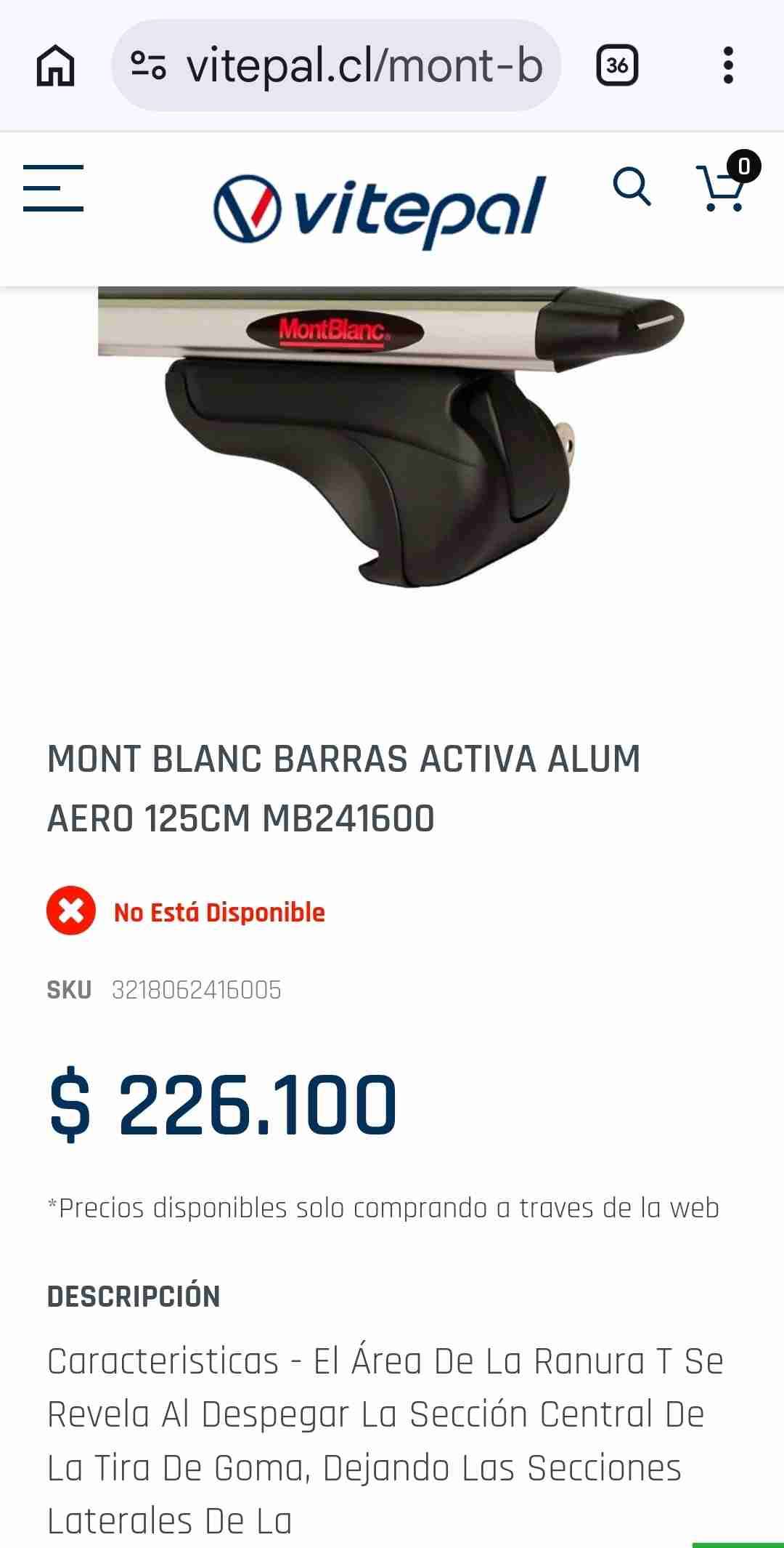 Barras portaequipaje MontBlanc - miniatura 3