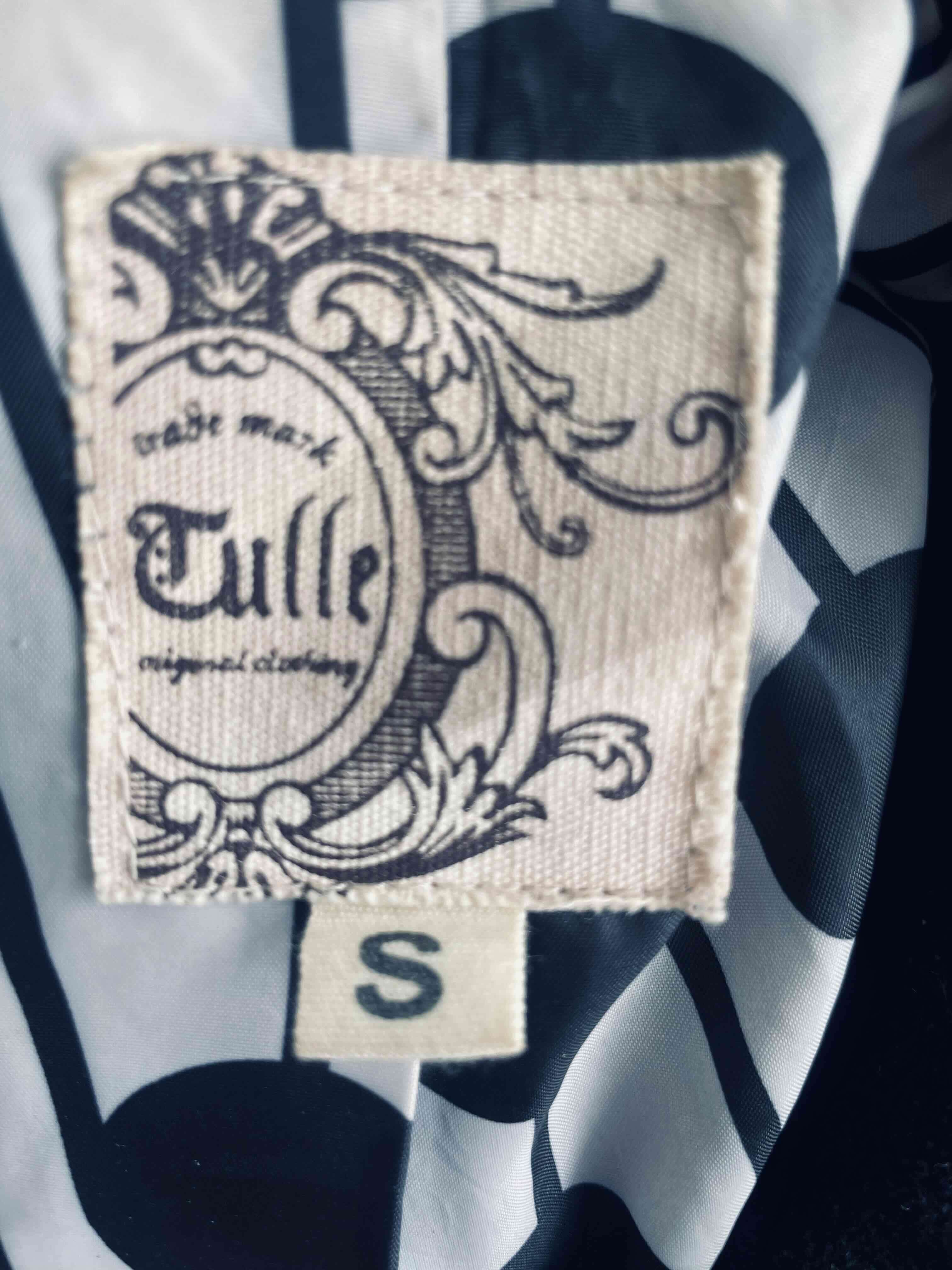 Abrigo corto negro elegante, talla S - miniatura 3