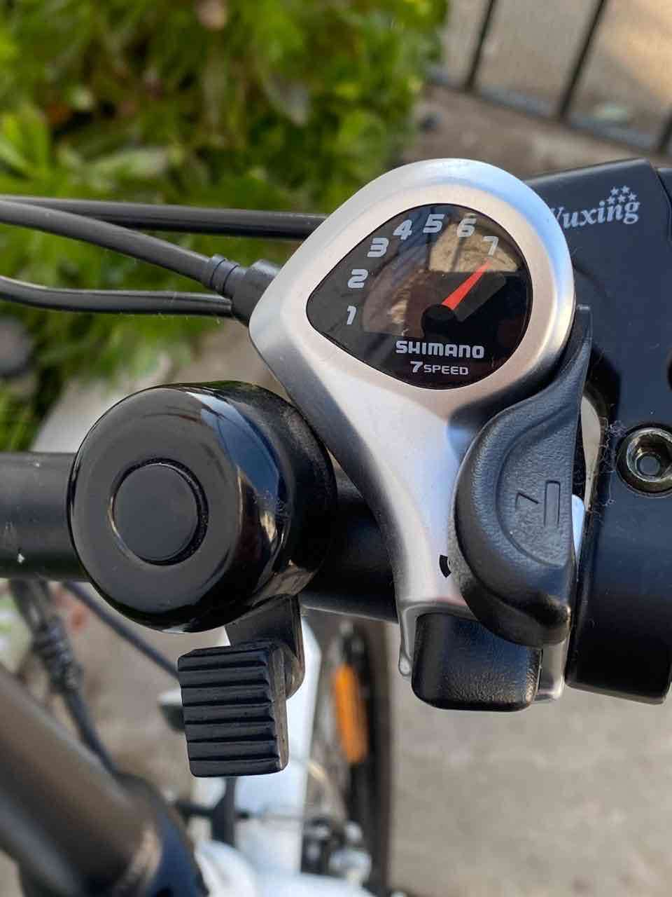 Bicicleta eléctrica plegable blanca Hiland - miniatura 5