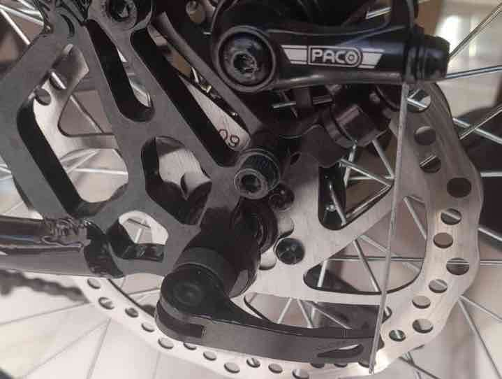 Bicicleta eléctrica plegable blanca Hiland - miniatura 6