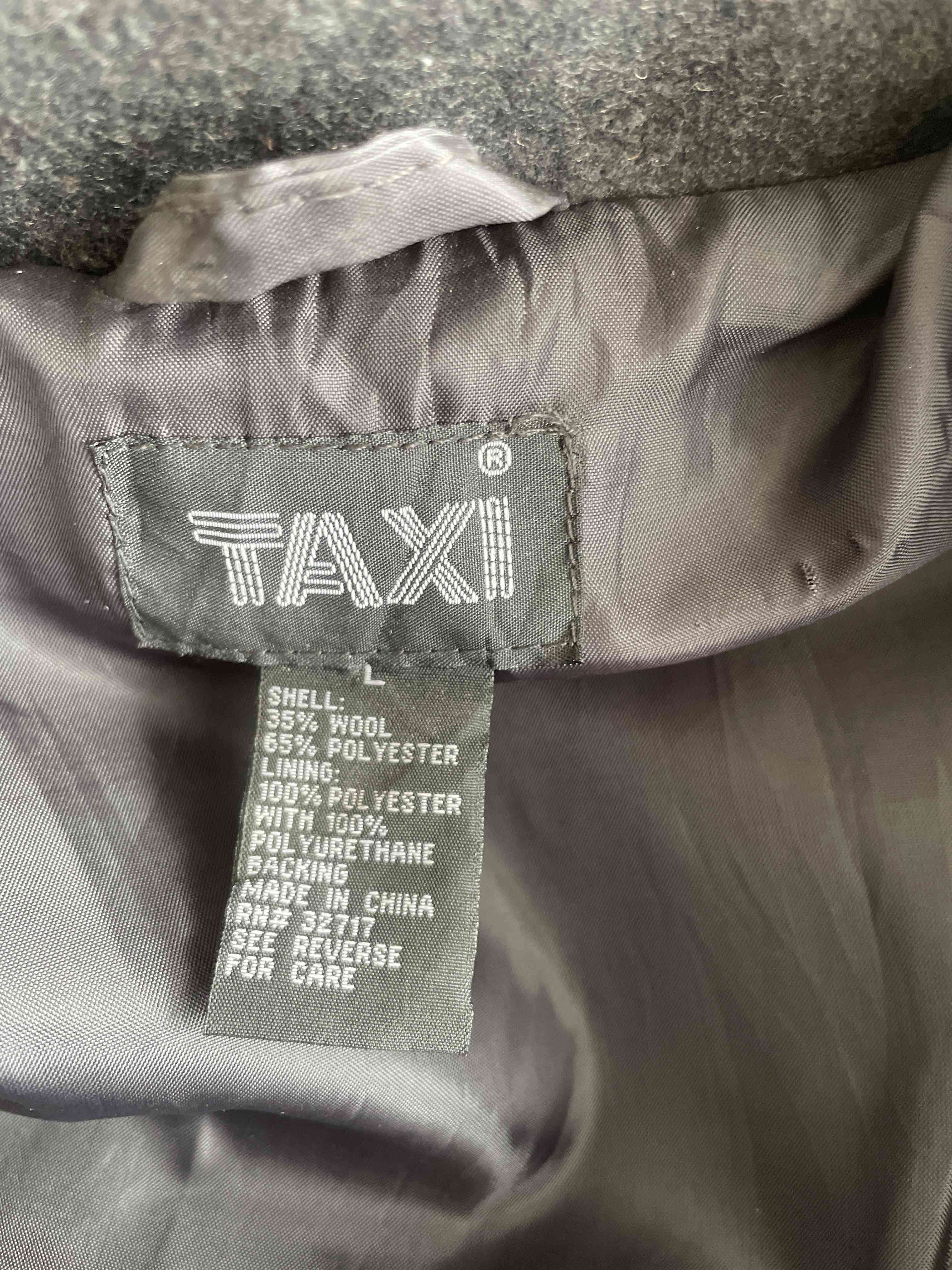 Abrigo gris con botones, talla L - miniatura 3