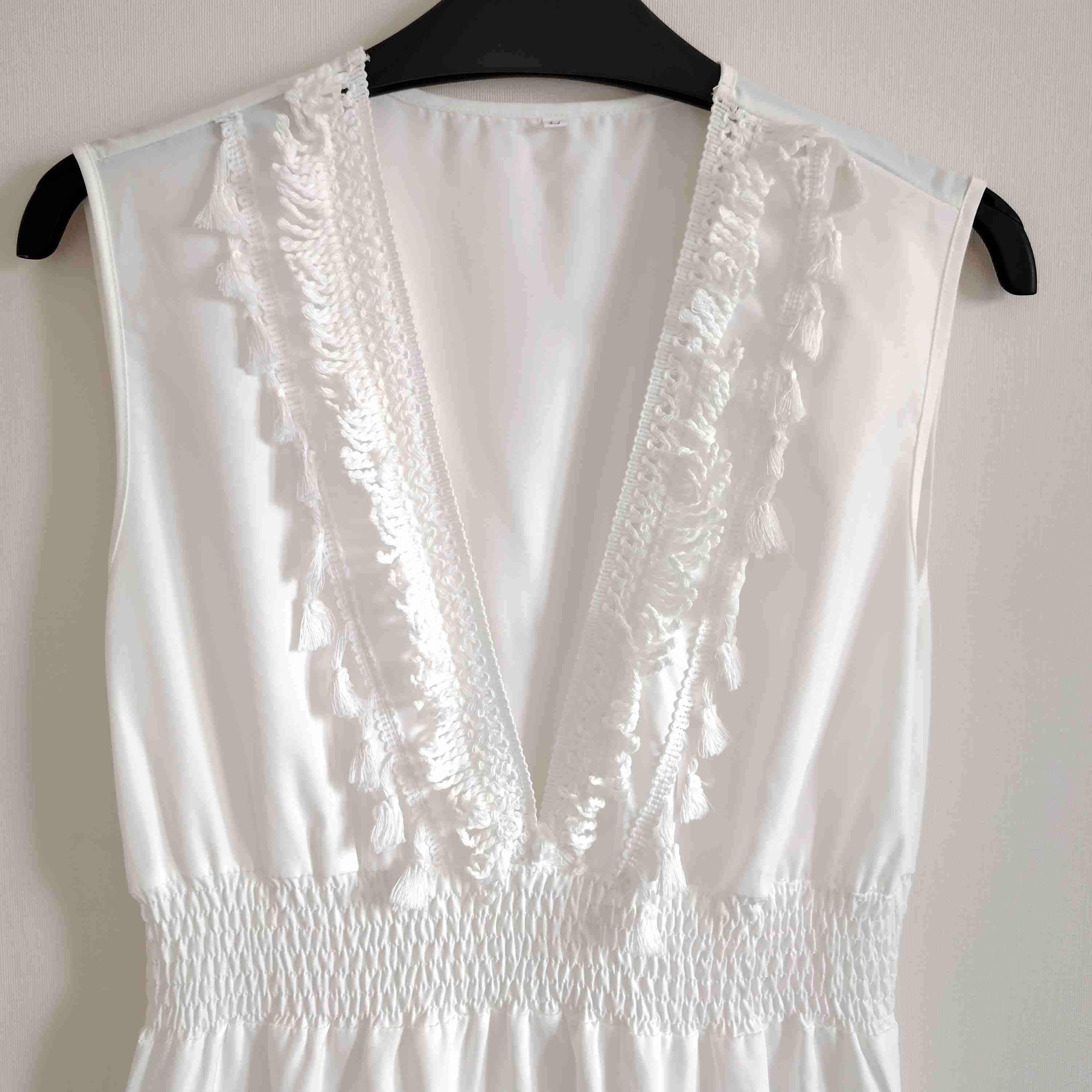 Vestido Blanco Largo L - miniatura 2