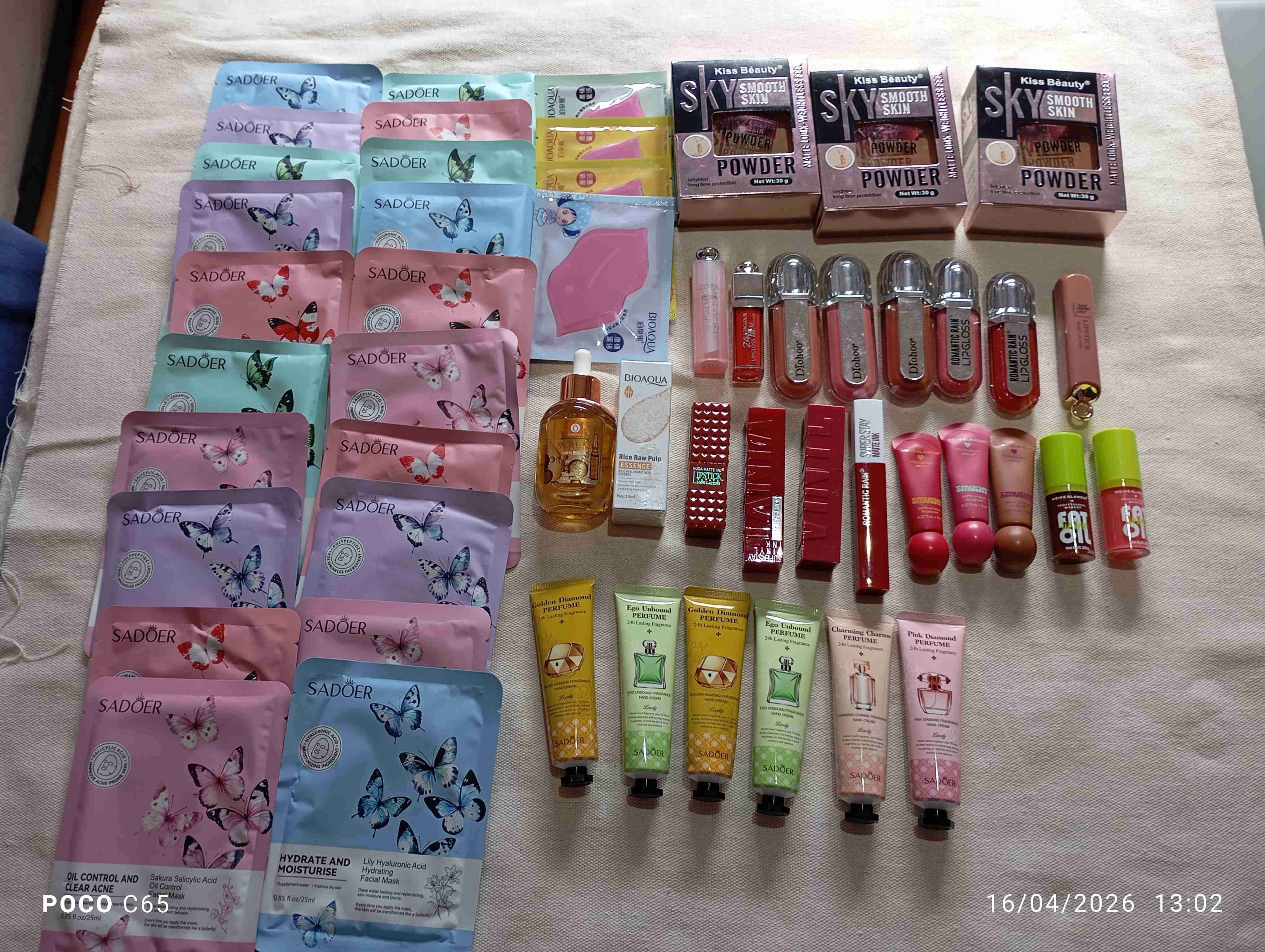 Lote de cosméticos variados