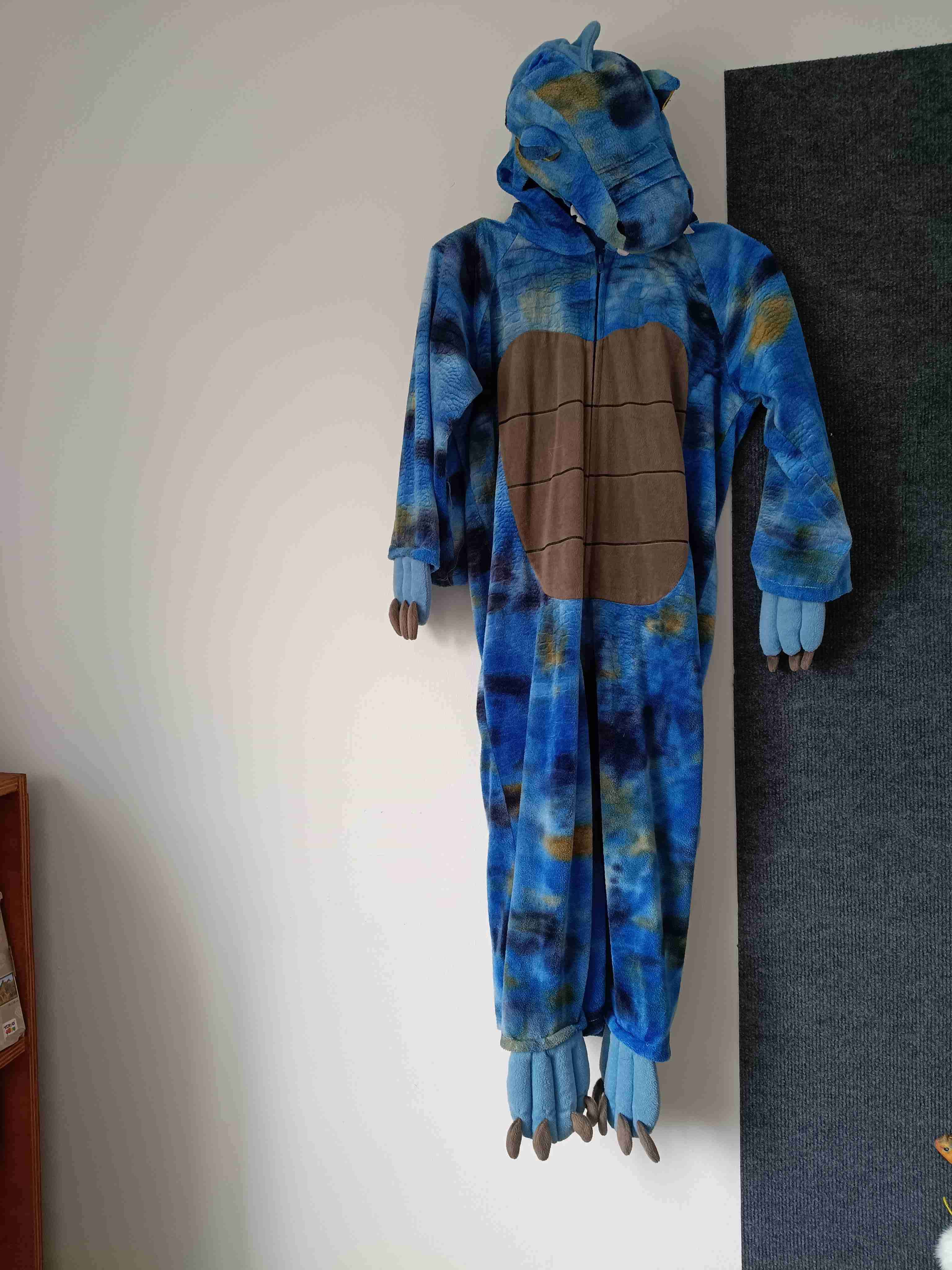 Disfraz azul de dinosaurio