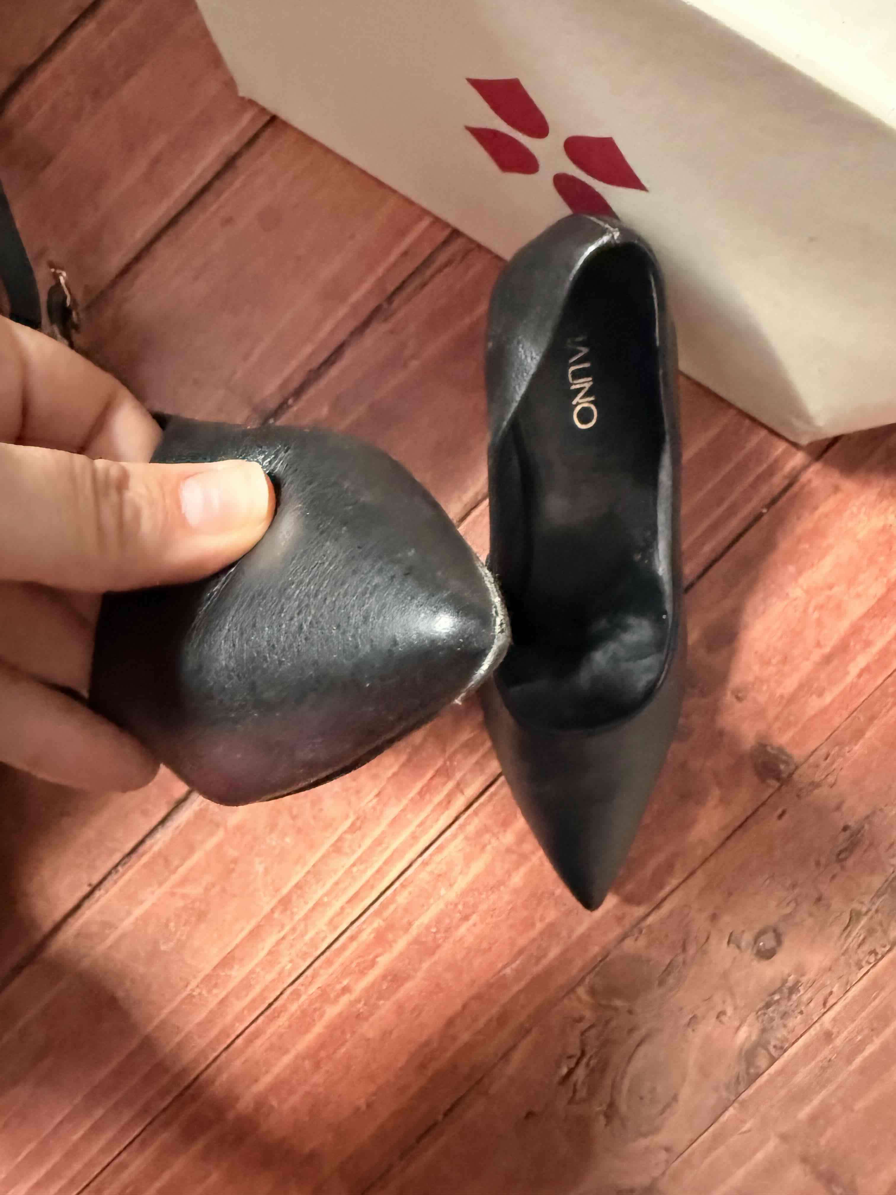 Zapatos de taco negro Vía Uno - miniatura 4