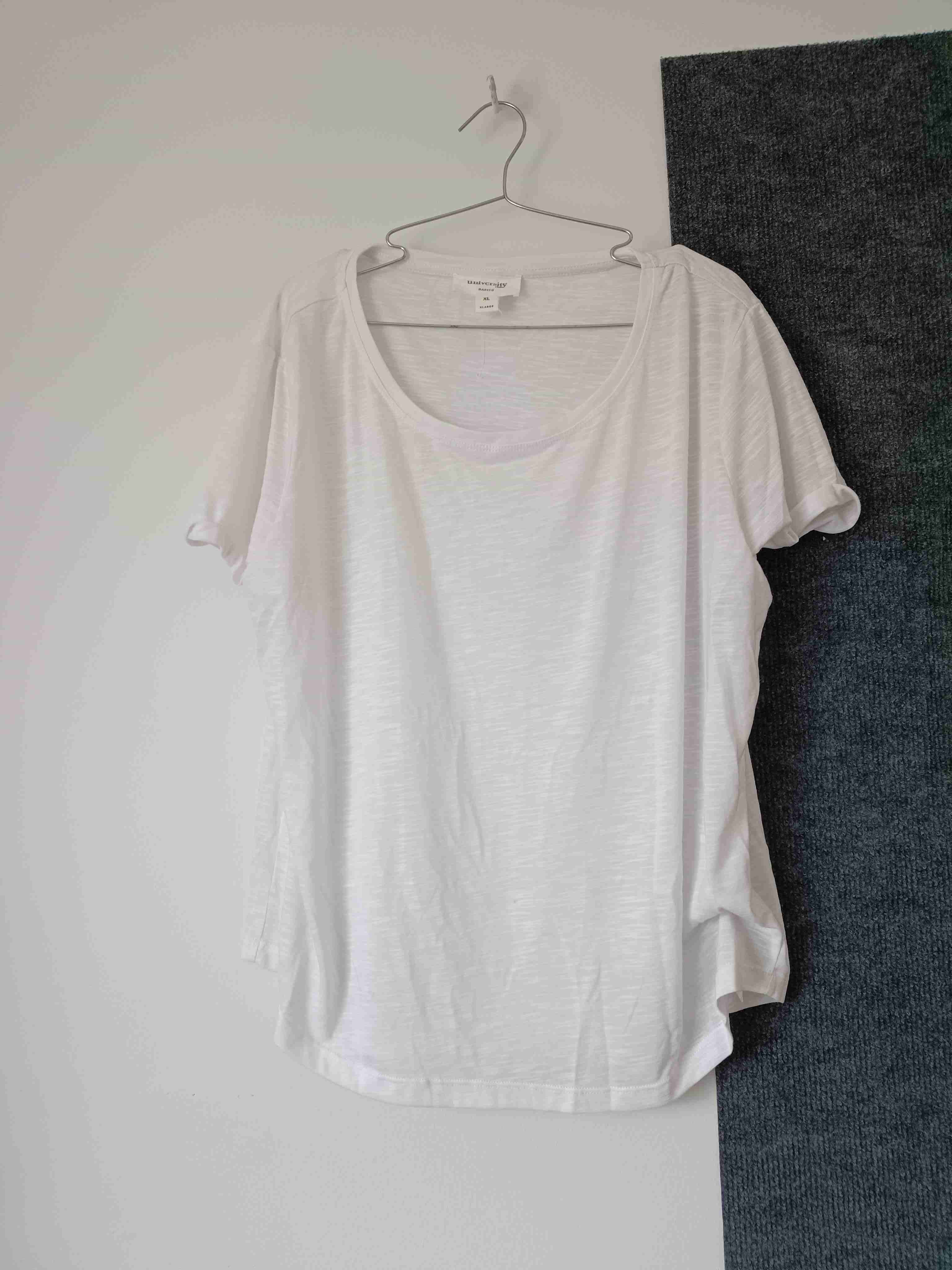 Polera blanca básica mujer