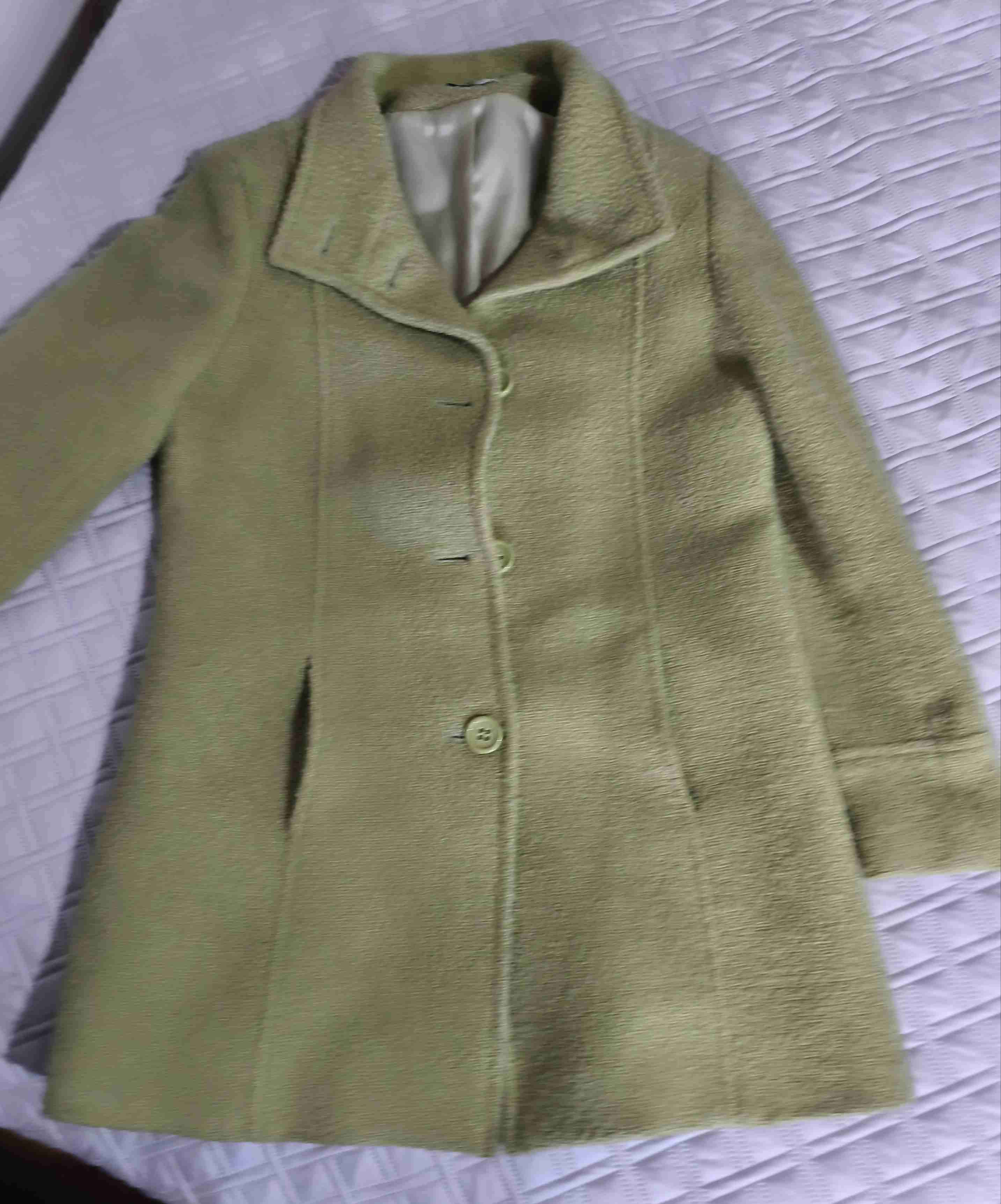 Abrigo beige de lana