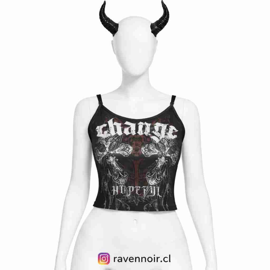 Tops góticos| Estilo dark, rebelde y único - miniatura 3