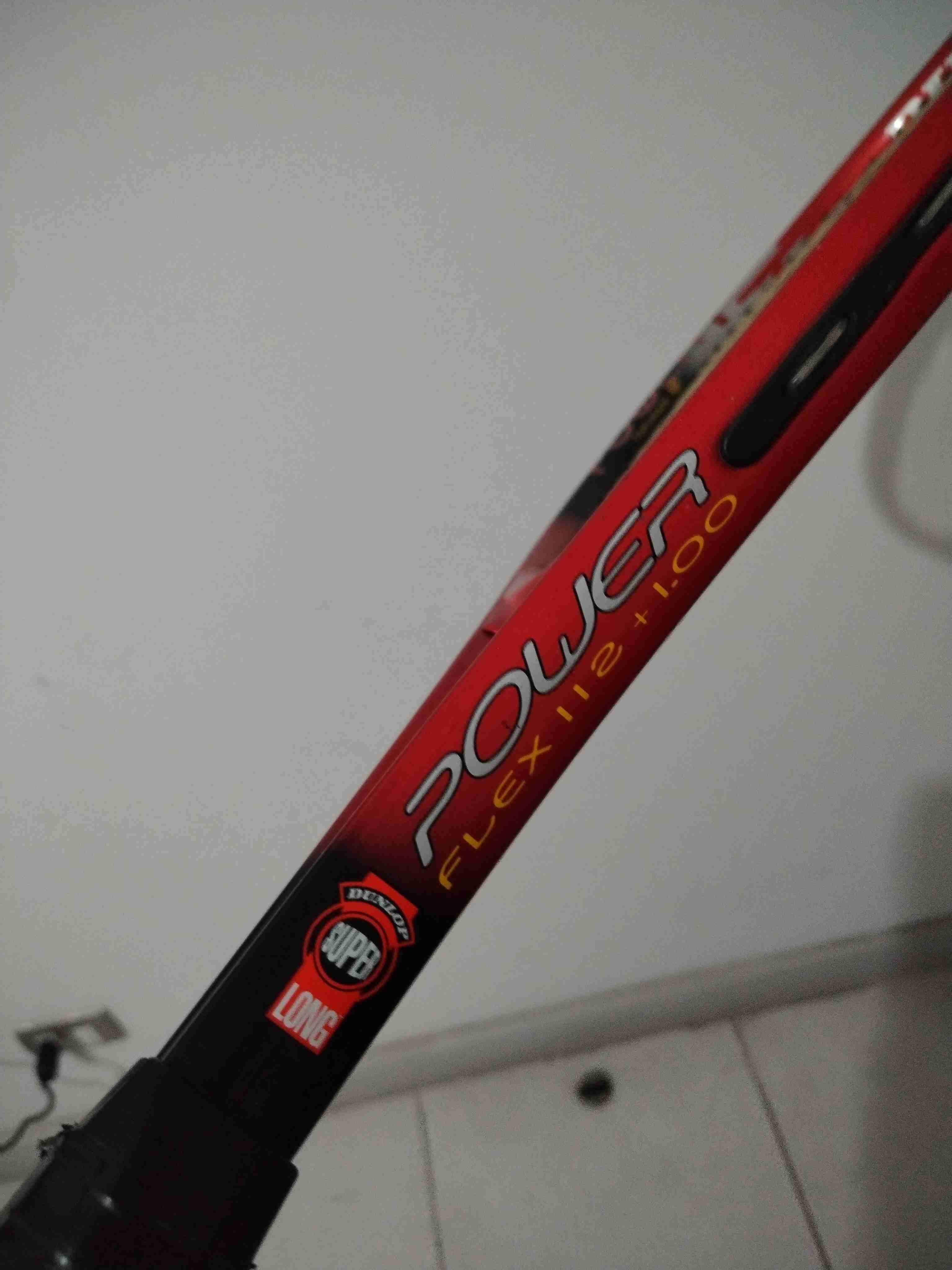 Raqueta de tenis Dunlop roja - miniatura 2