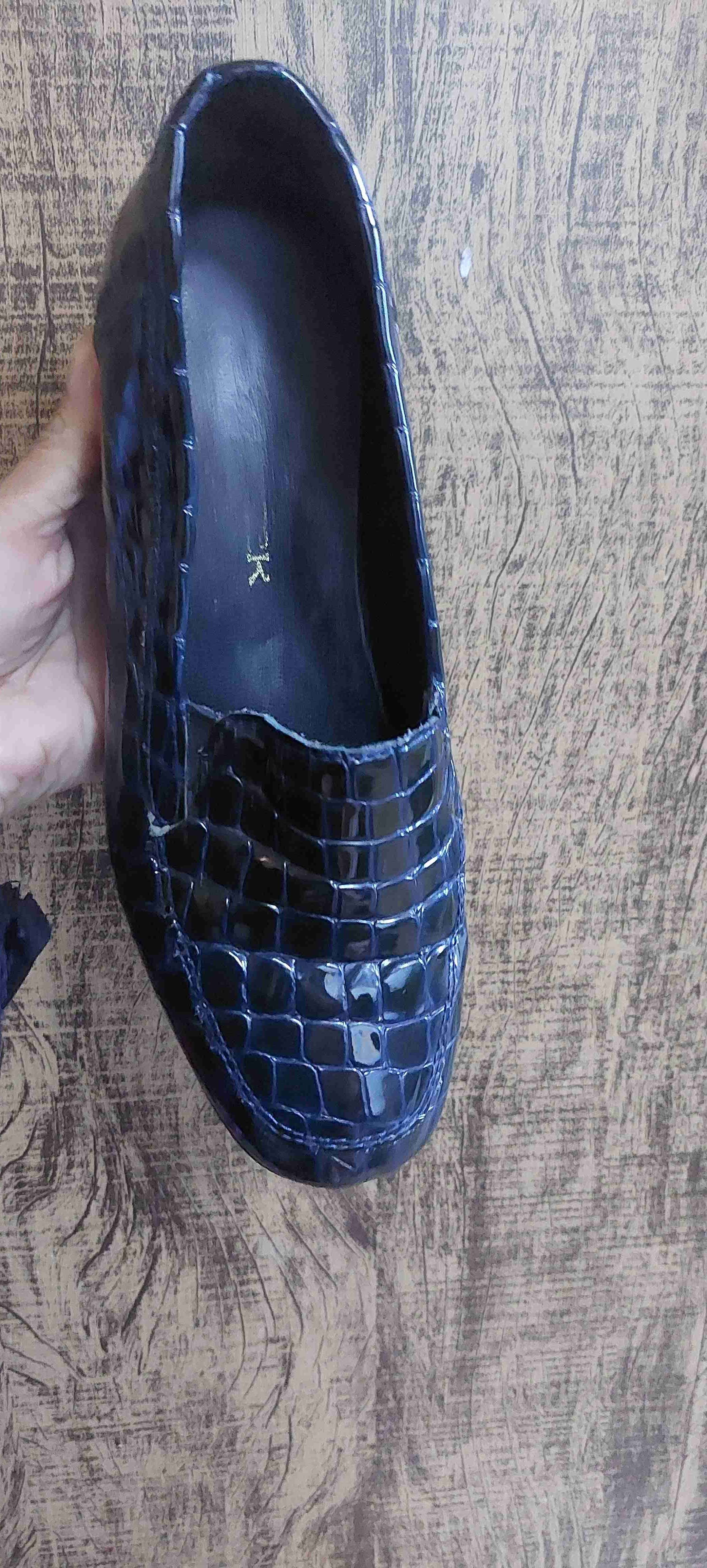 Zapato mocasín negro charol - miniatura 1