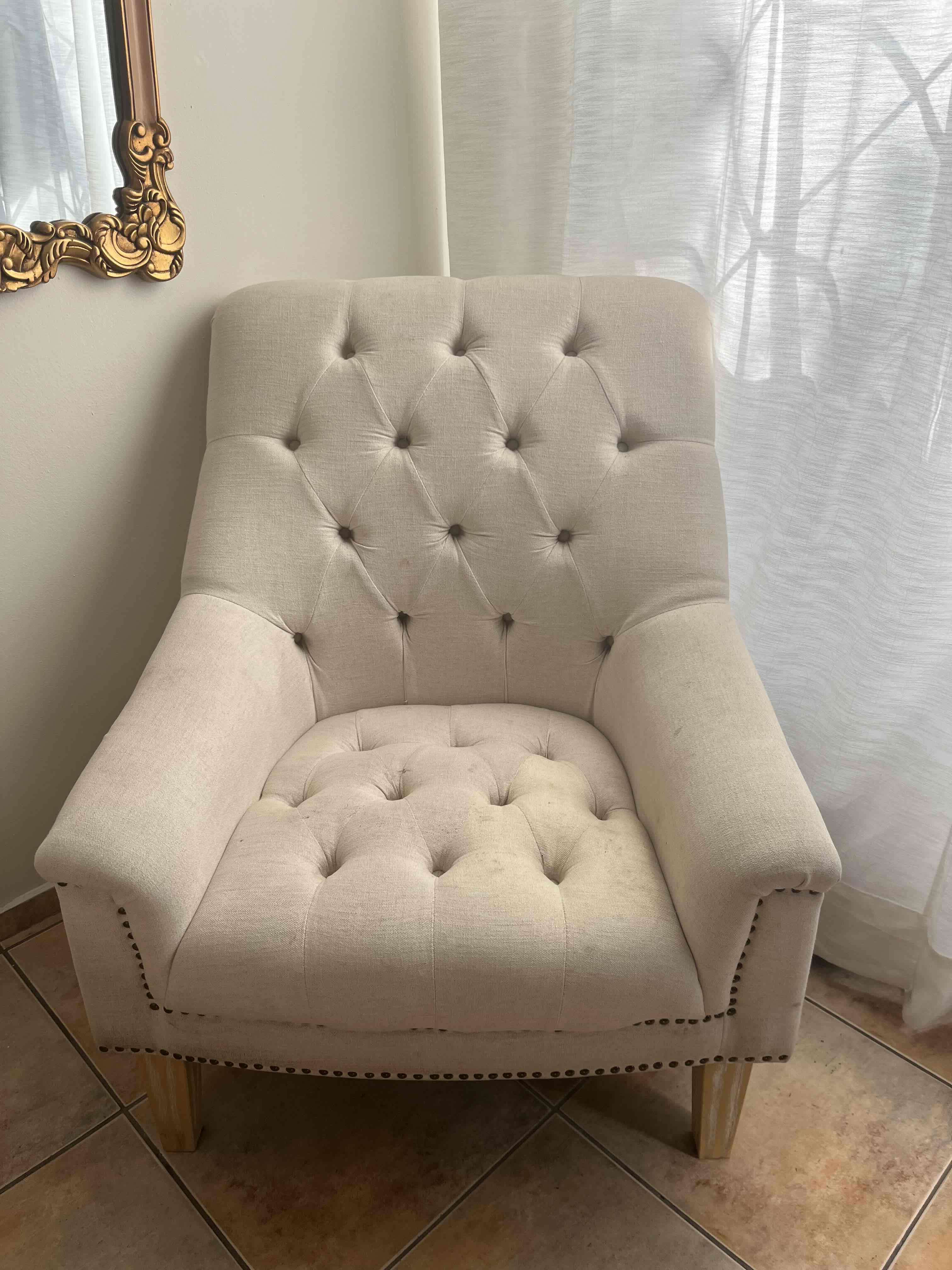 Sitial serah miller de lino beige. - miniatura 2