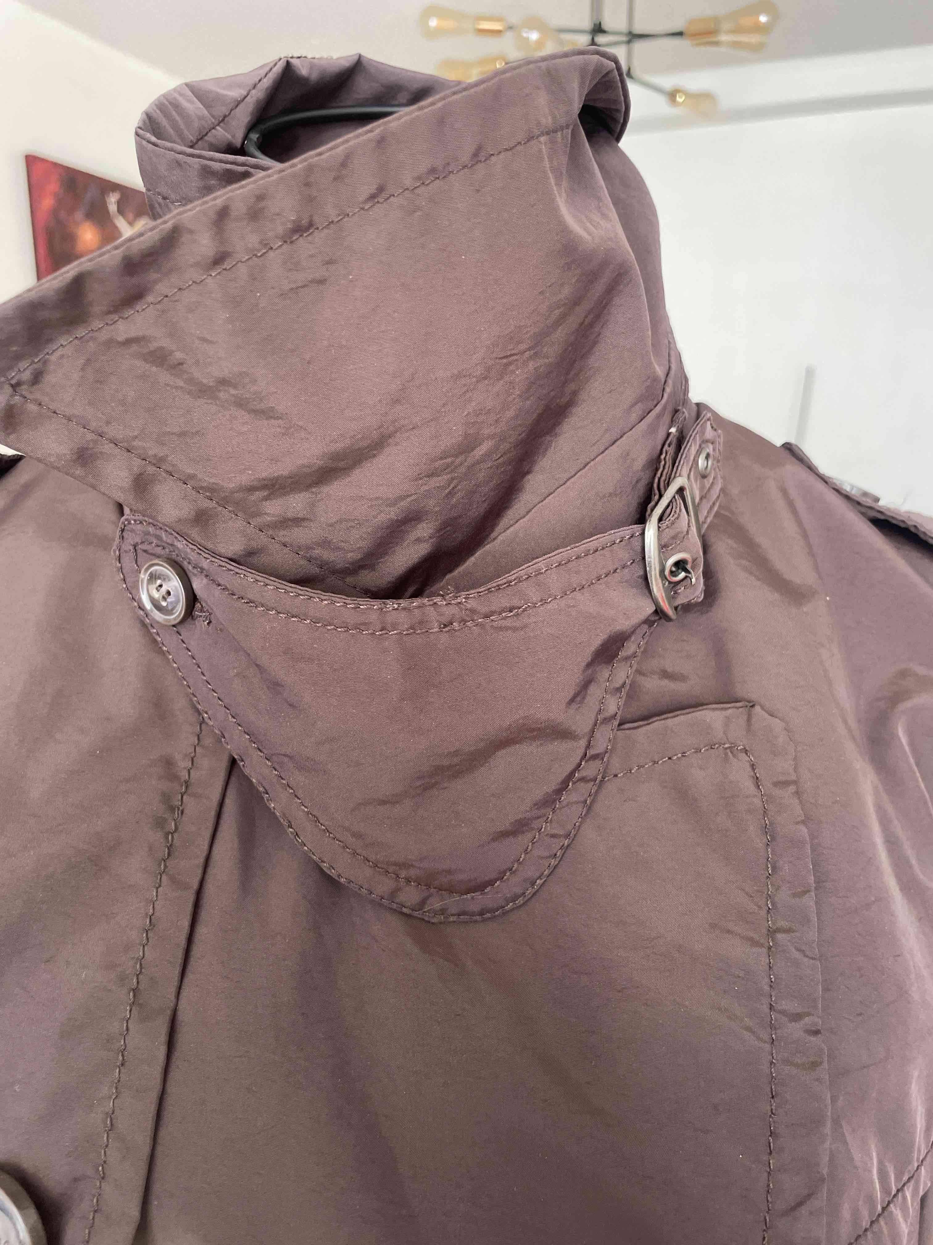 Abrigo trench marrón, talla XL. - miniatura 3