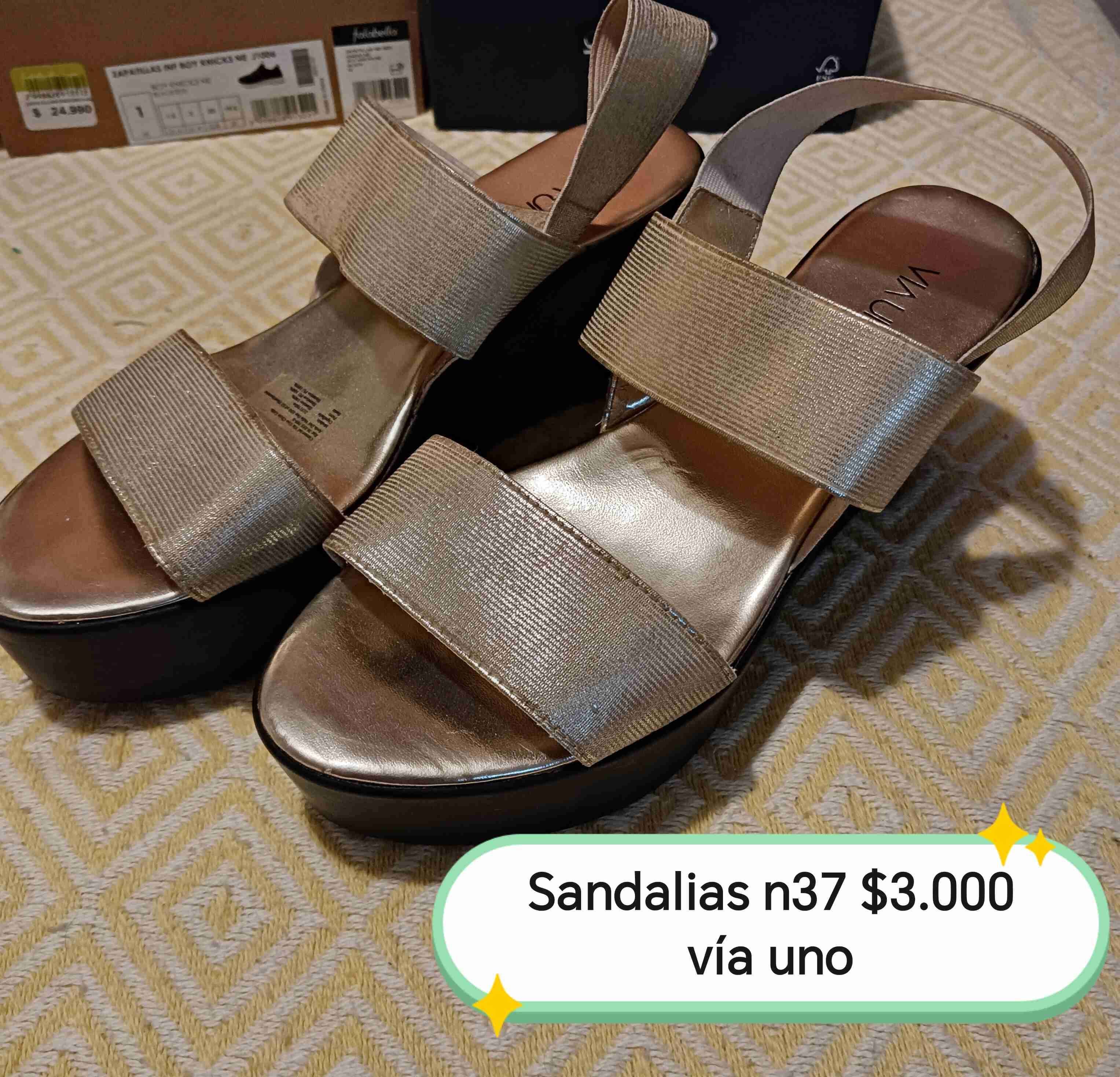 Sandalias doradas talla 37