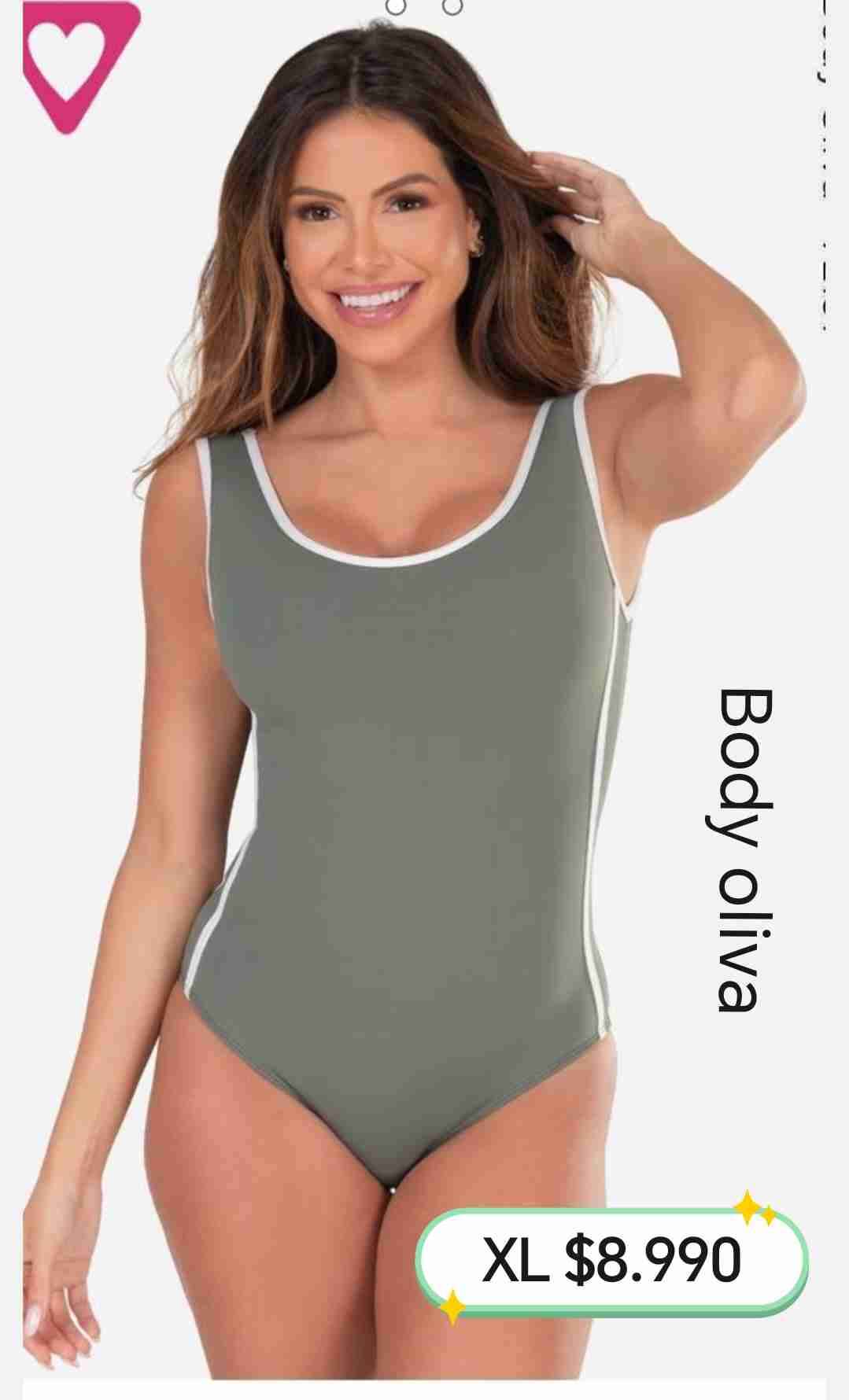 Body color oliva con ribetes blancos