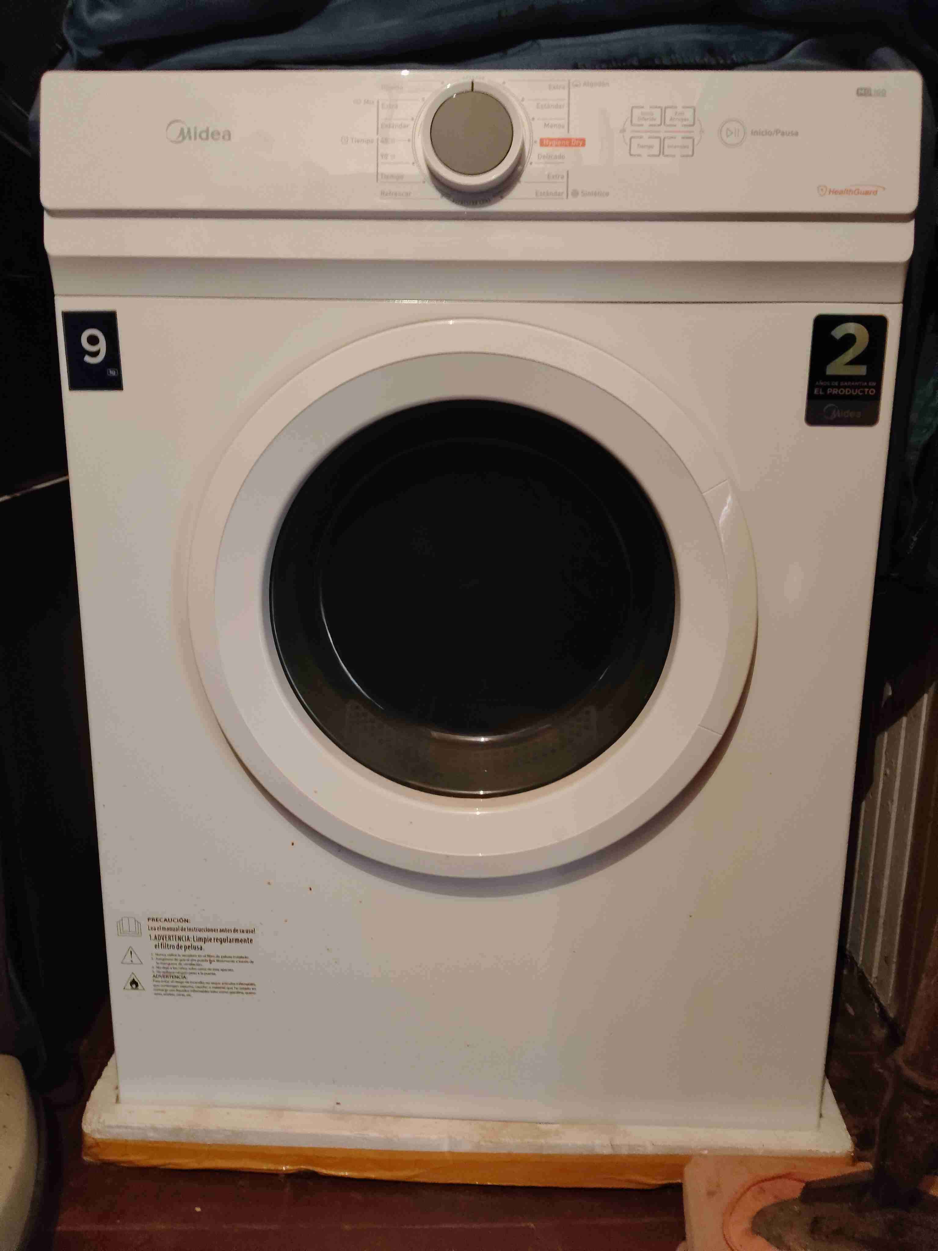 Secadora Midea 9 kg blanca