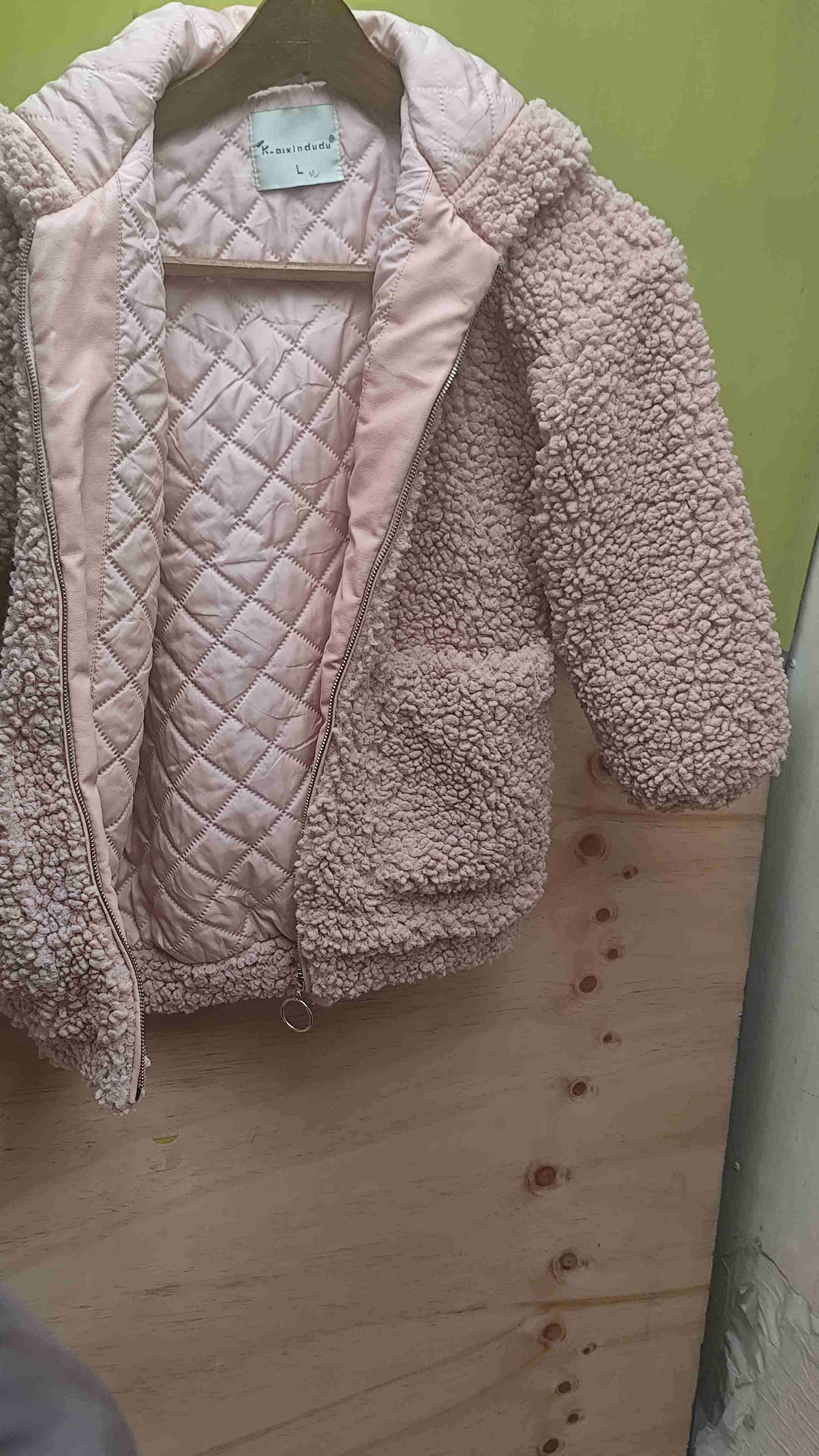 Chaqueta de lana rosada - miniatura 3