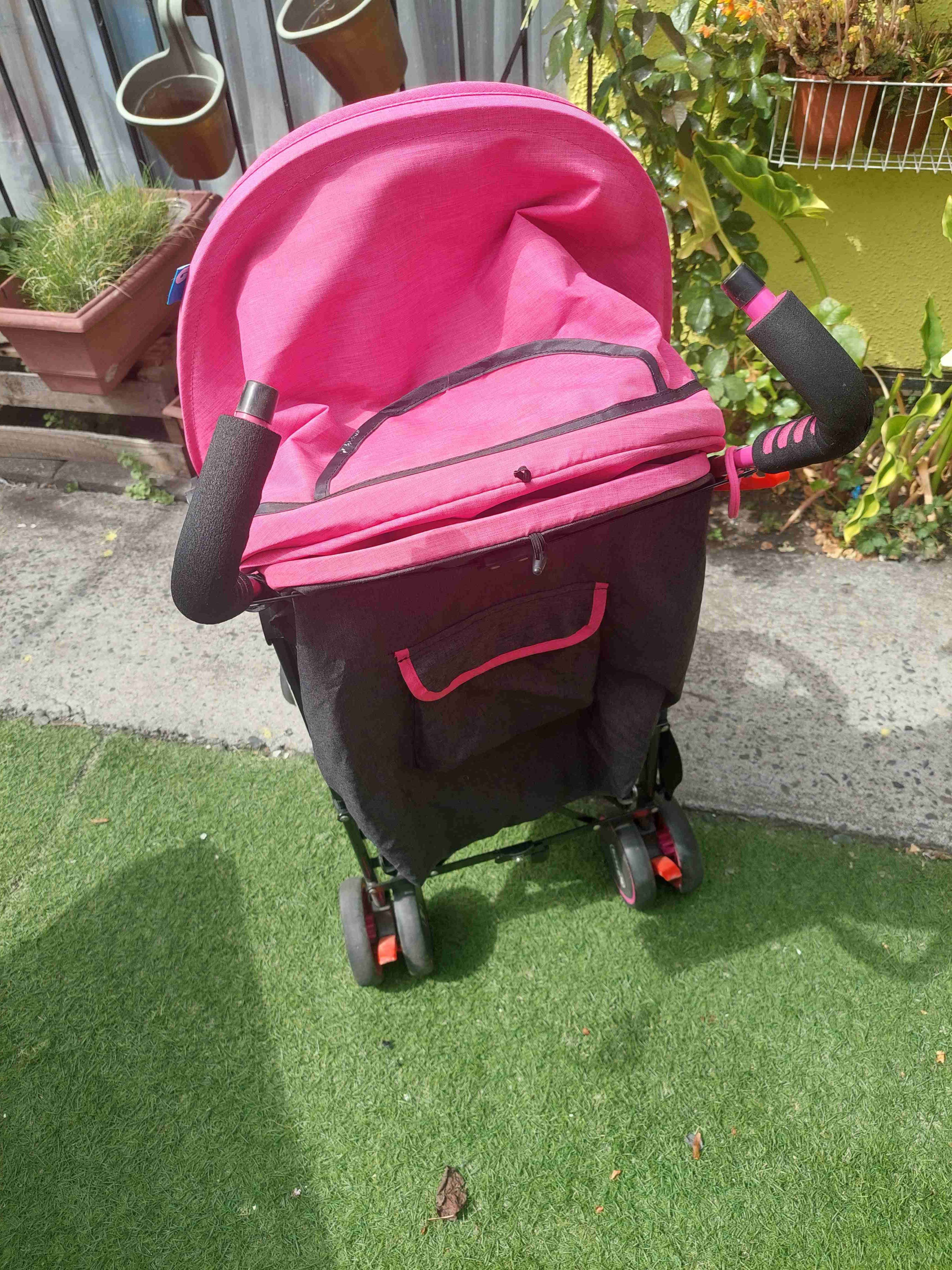 Coche de bebé rosa - miniatura 5