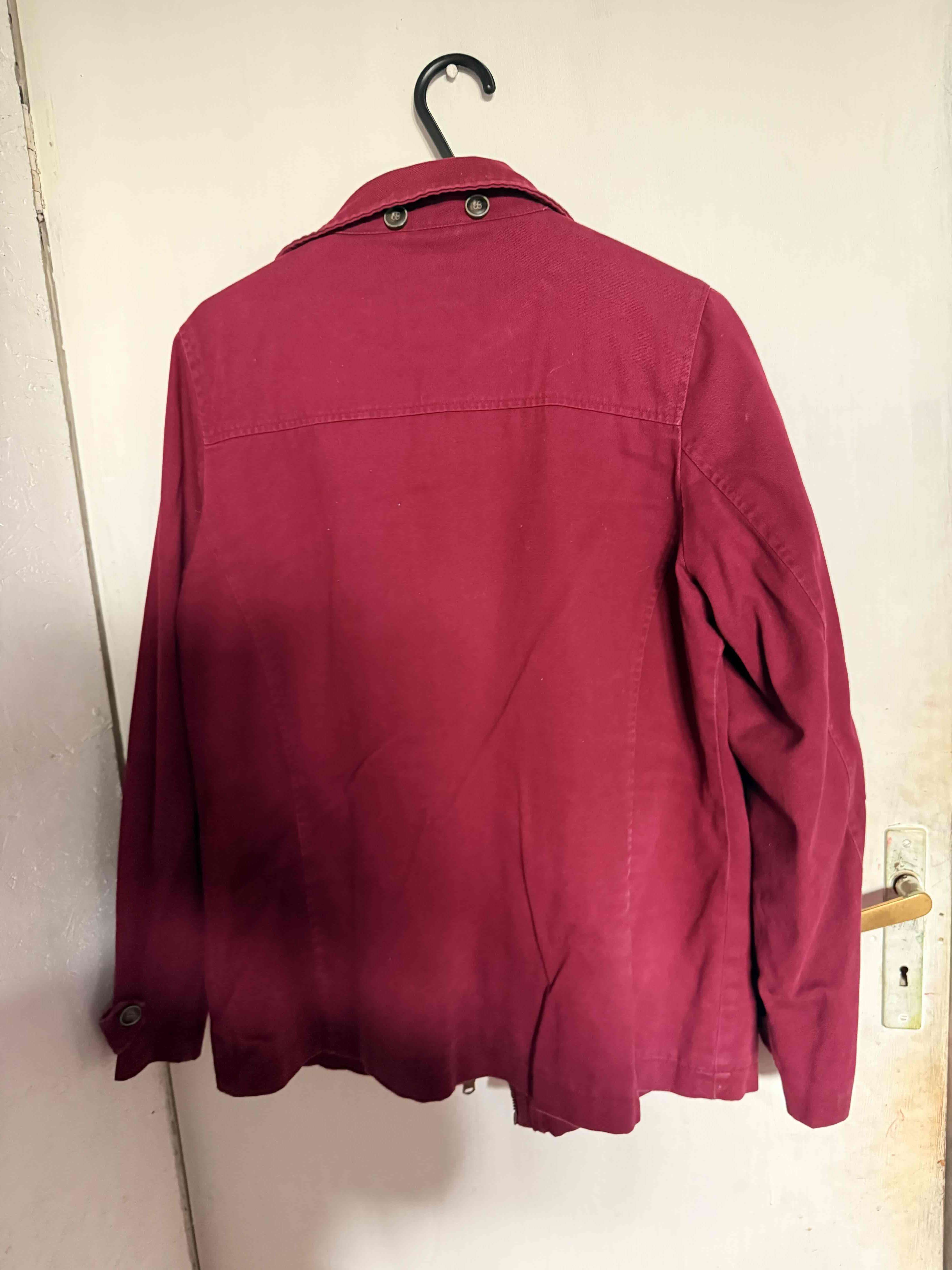 Abrigo burdeos con cierres Unanyme - miniatura 5