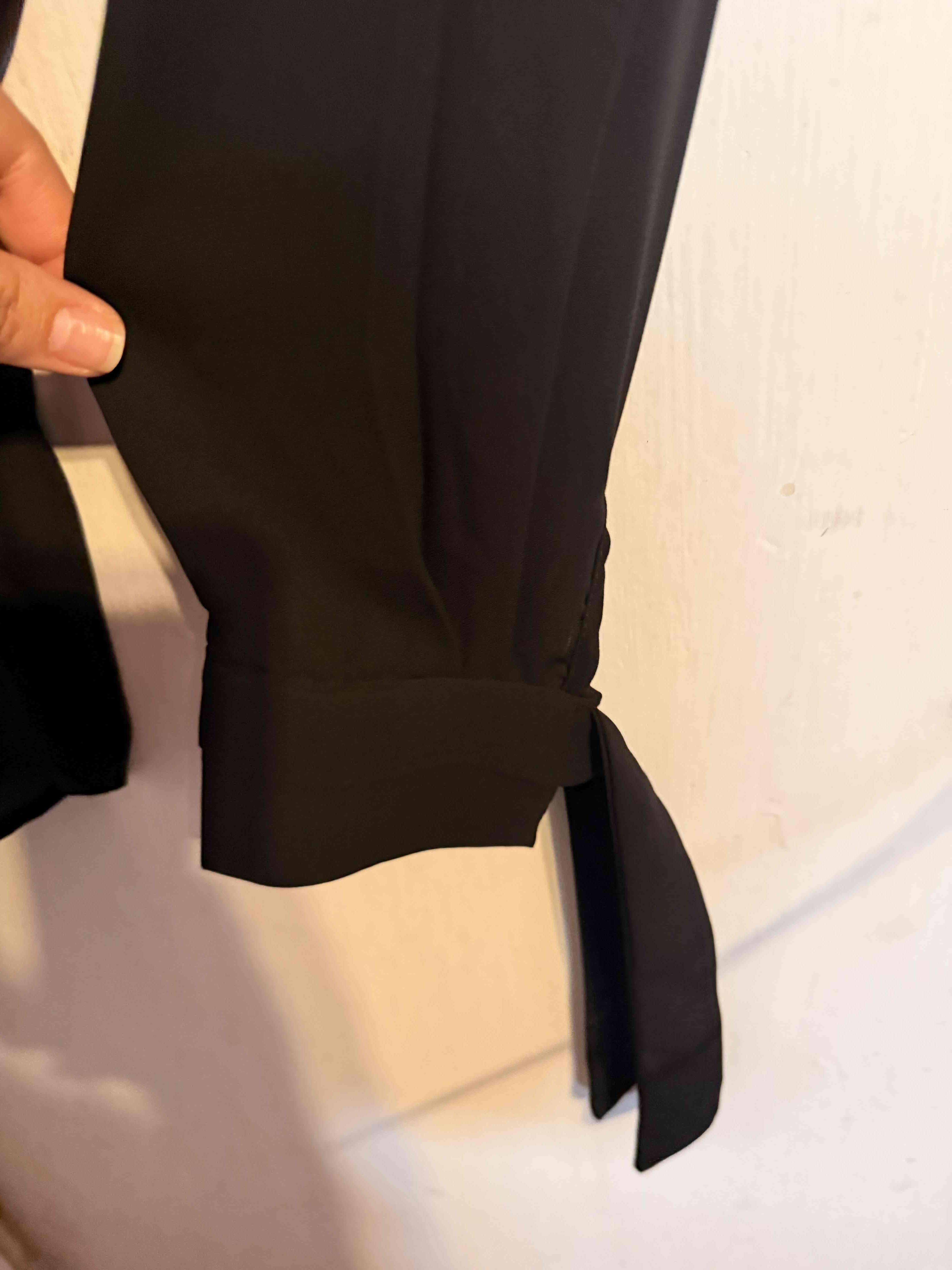 Blusa negra ligera manga larga Alanís - miniatura 2