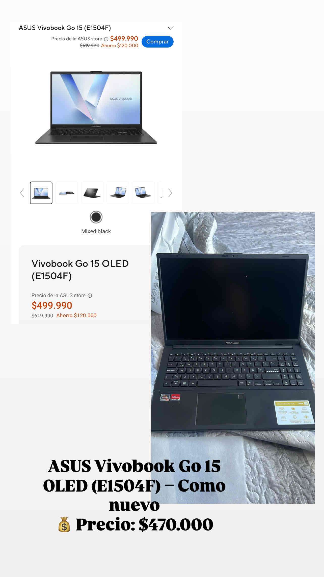 ASUS Vivobook Go 15 OLED - miniatura 1