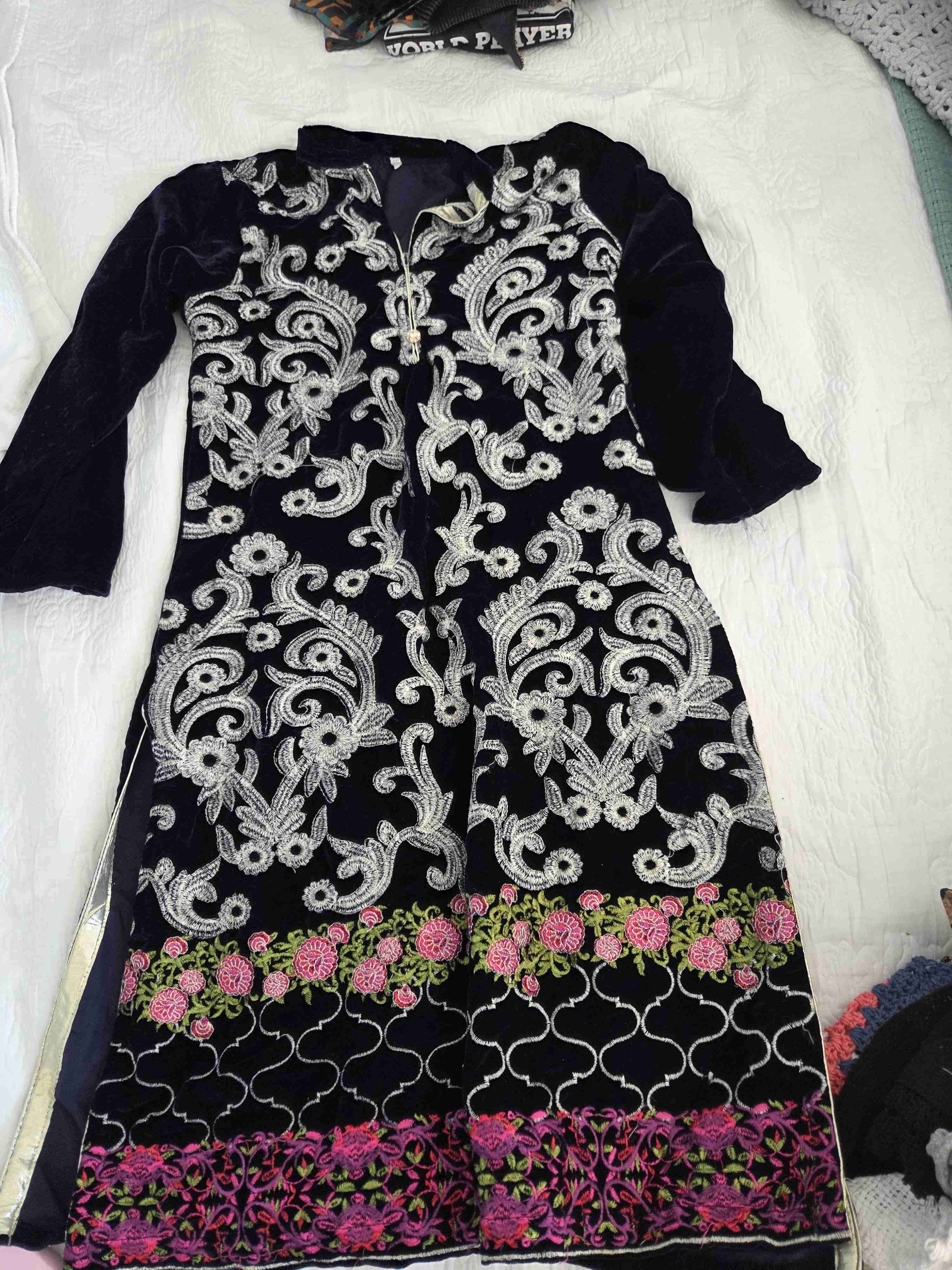 Vestido largo estampado bohemio - miniatura 2