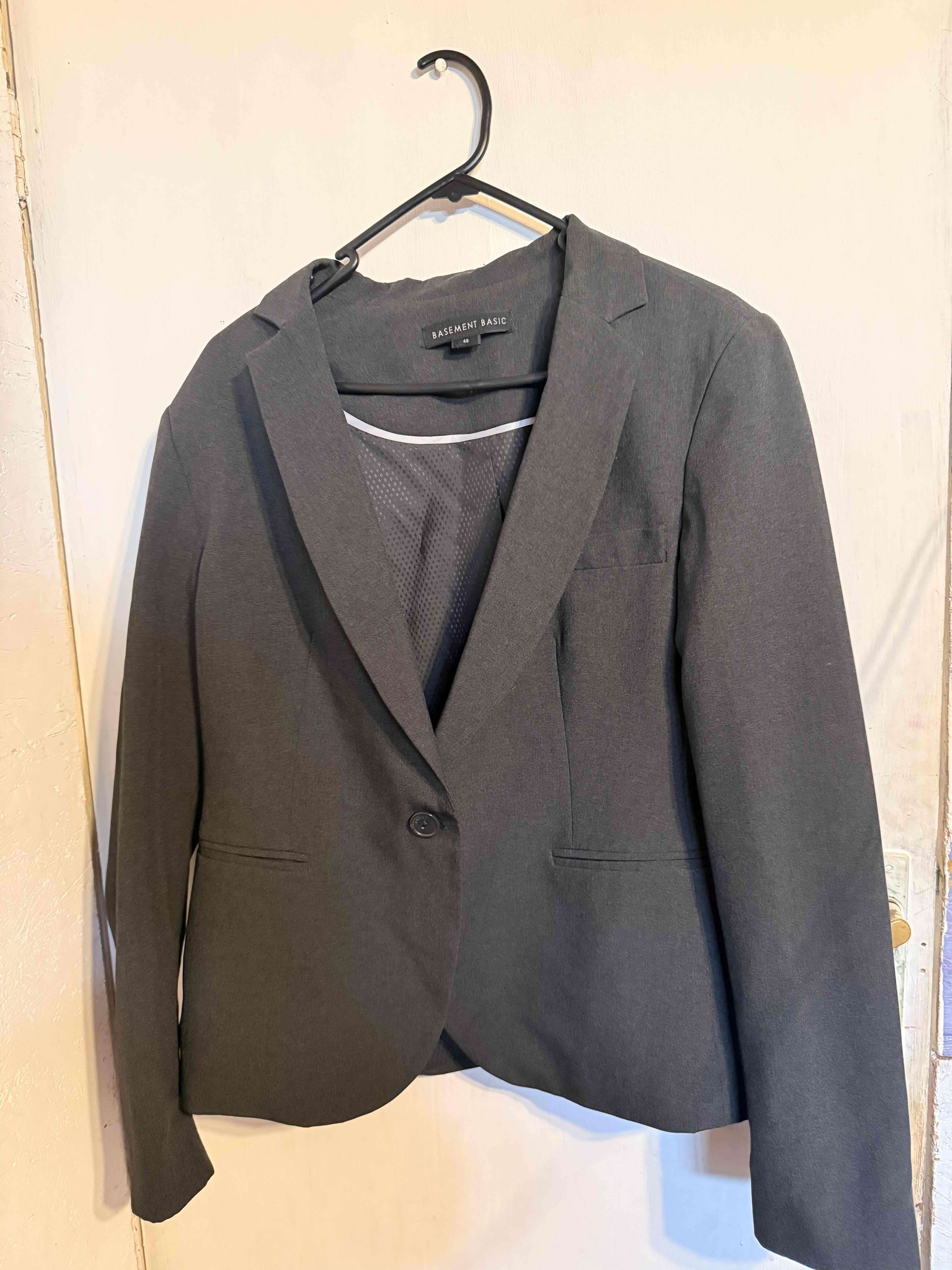 Blazer gris Basement Basic mujer