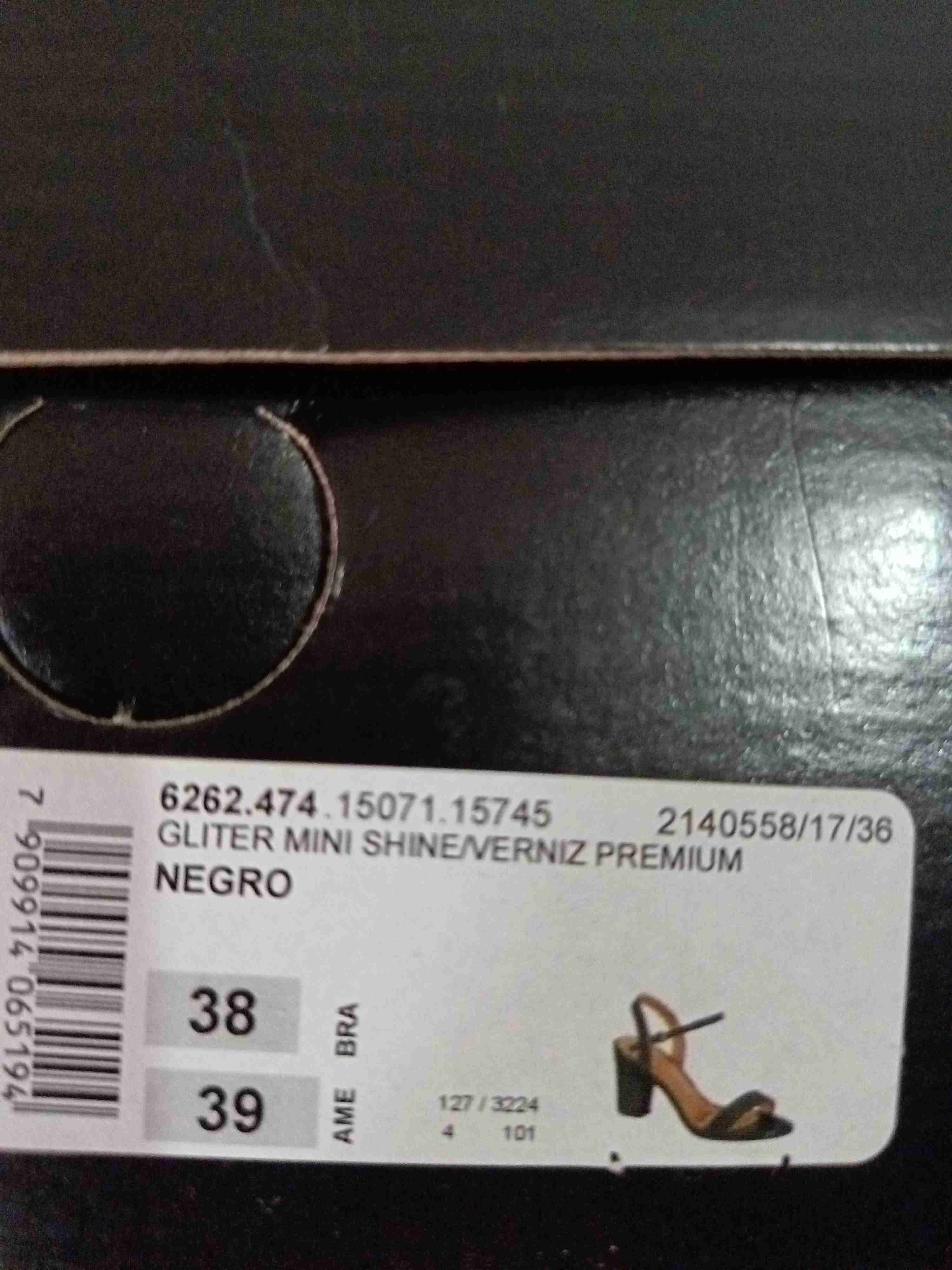 Sandalias negras Vizzano talla 39 brillantes - miniatura 4