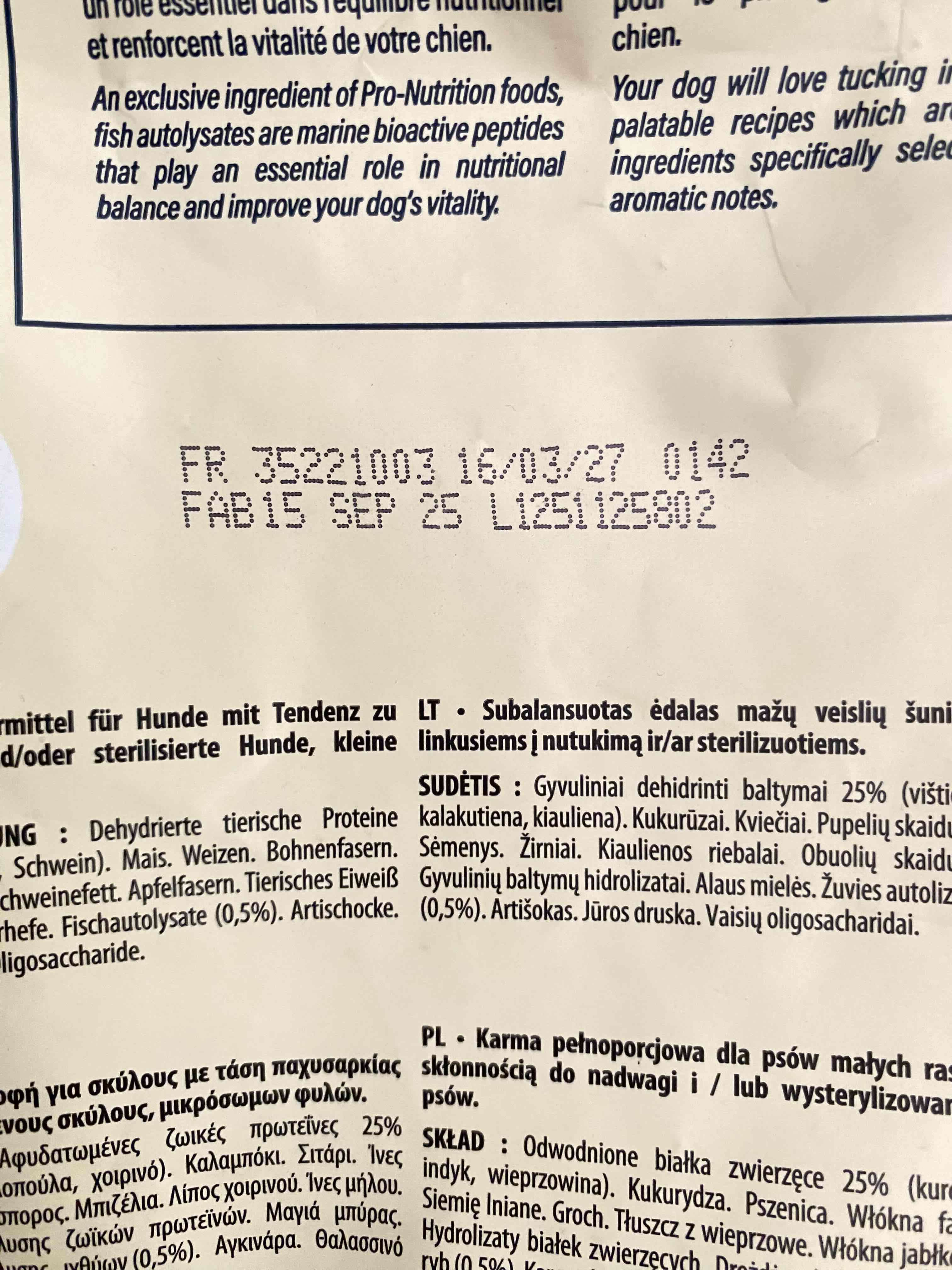 Alimento Pro-Nutrition Prestige Mini Light 3kg - miniatura 3