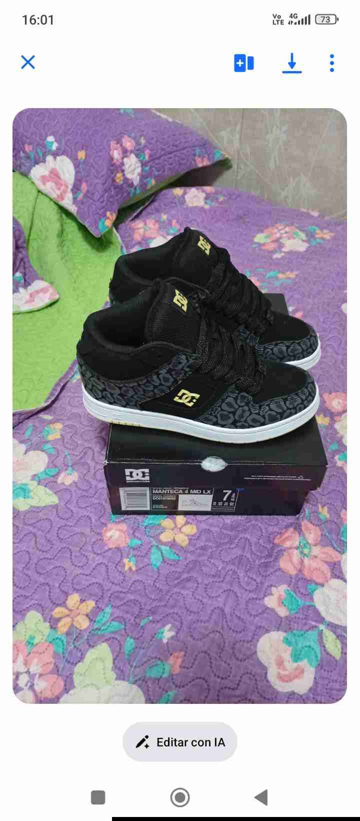 Zapatillas DC negras estampadas - miniatura 3