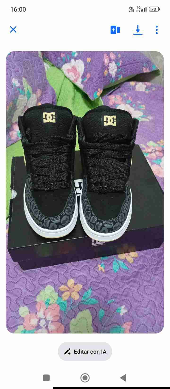 Zapatillas DC negras estampadas - miniatura 4