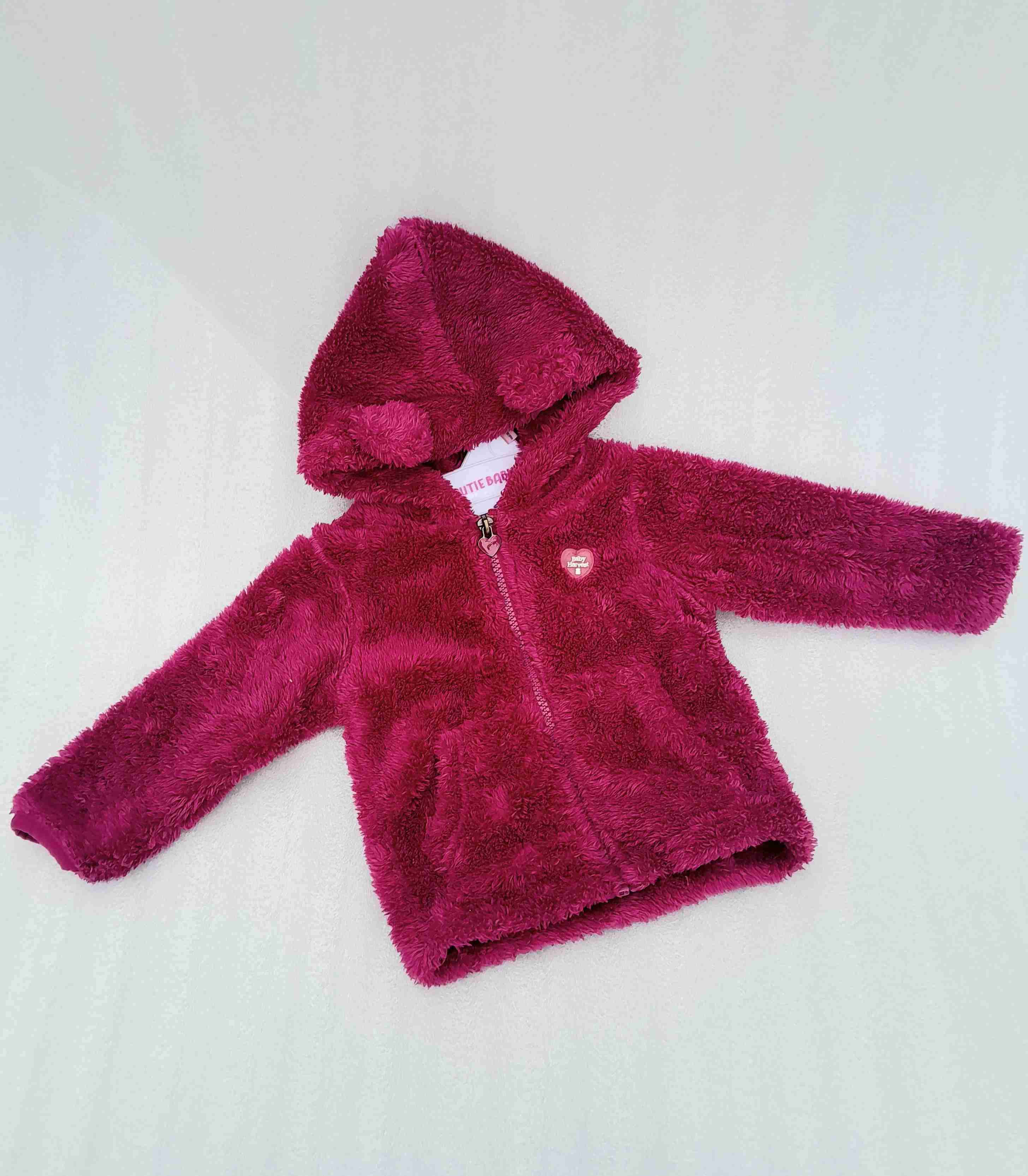 Chaqueta peluda morada infantil - miniatura 1