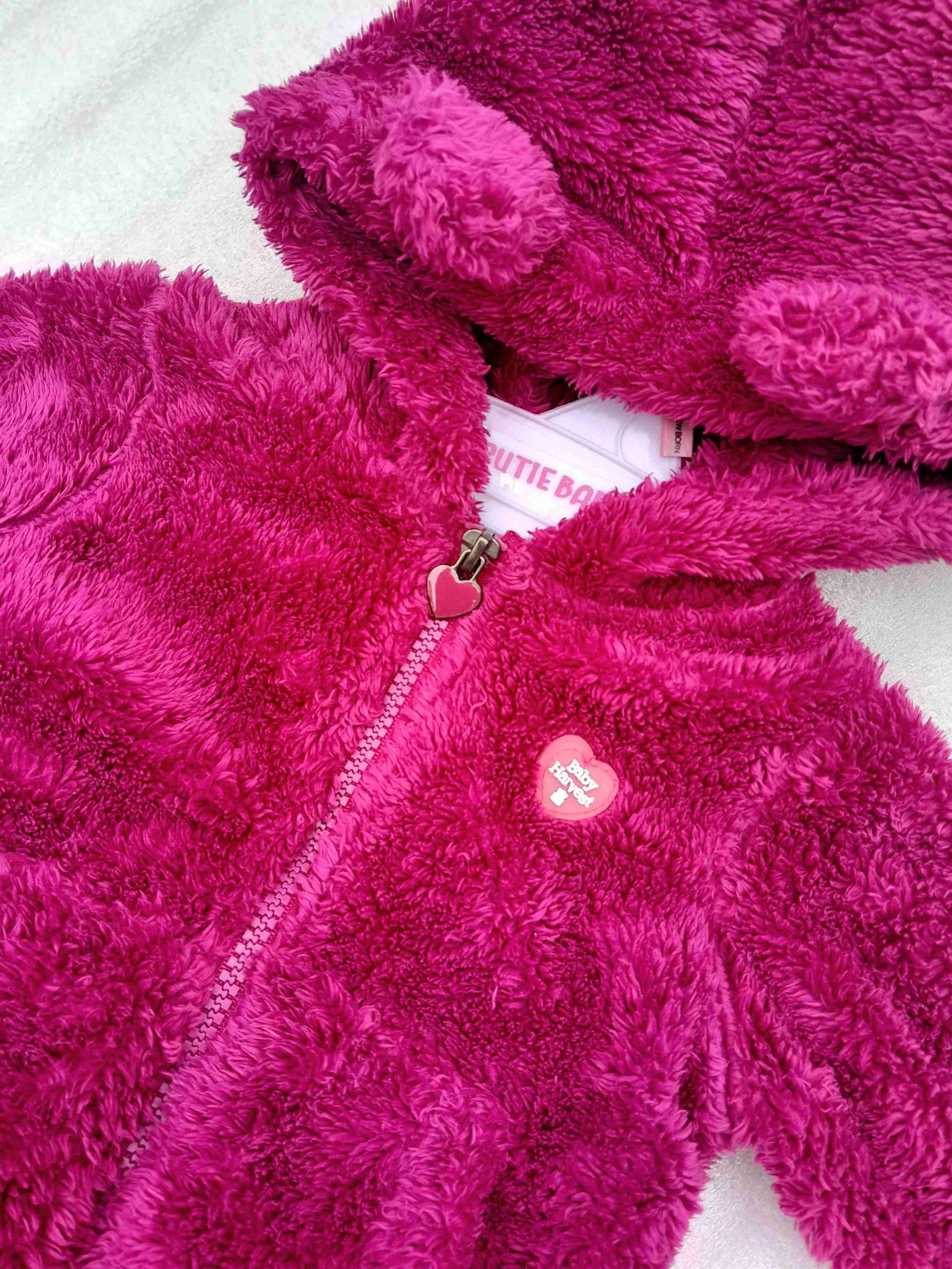 Chaqueta peluda morada infantil - miniatura 2