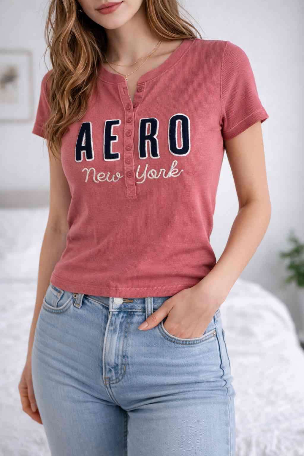 Polera rosa AERO New York - miniatura 1