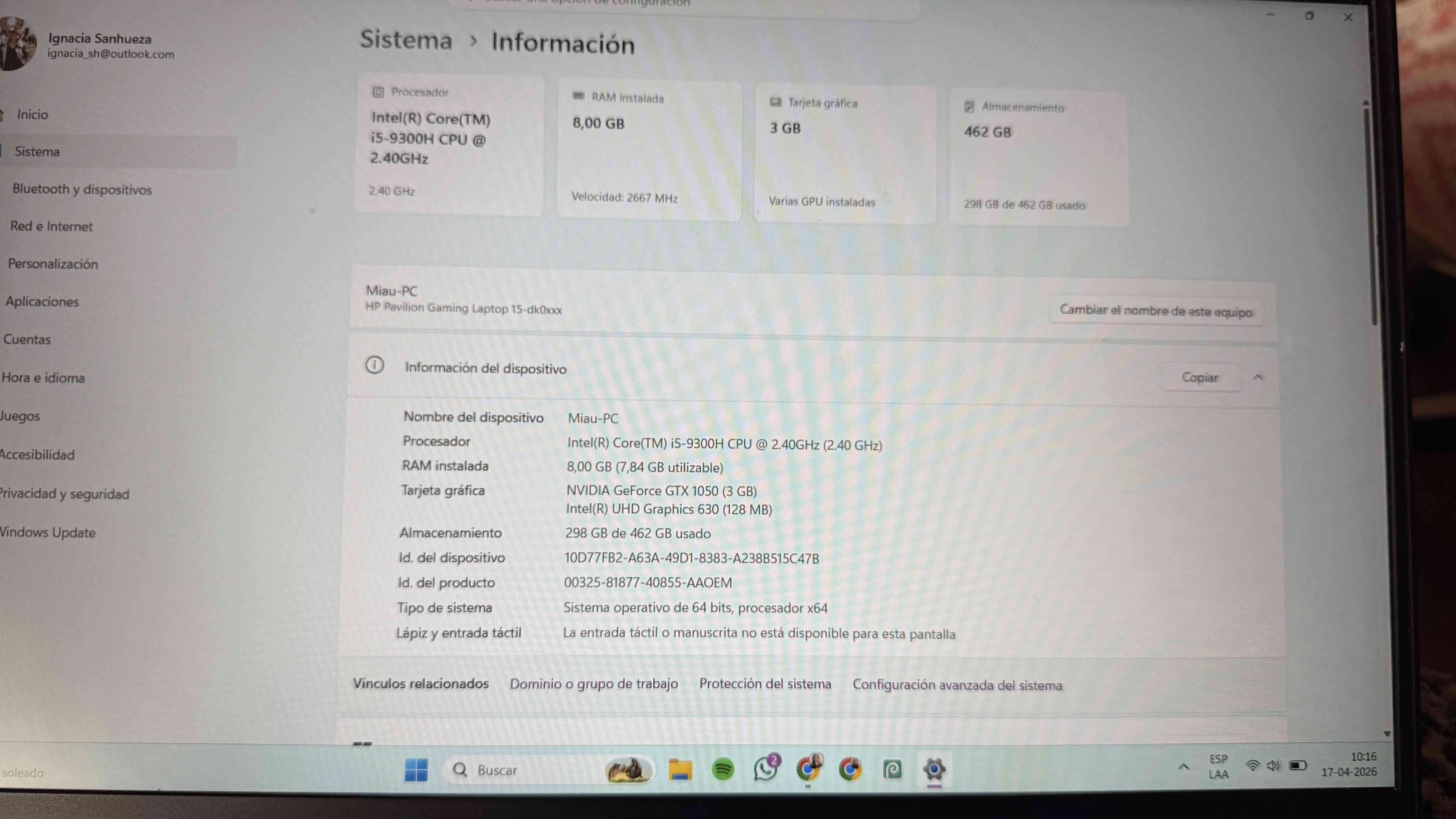 Laptop HP Pavilion gaming - miniatura 2