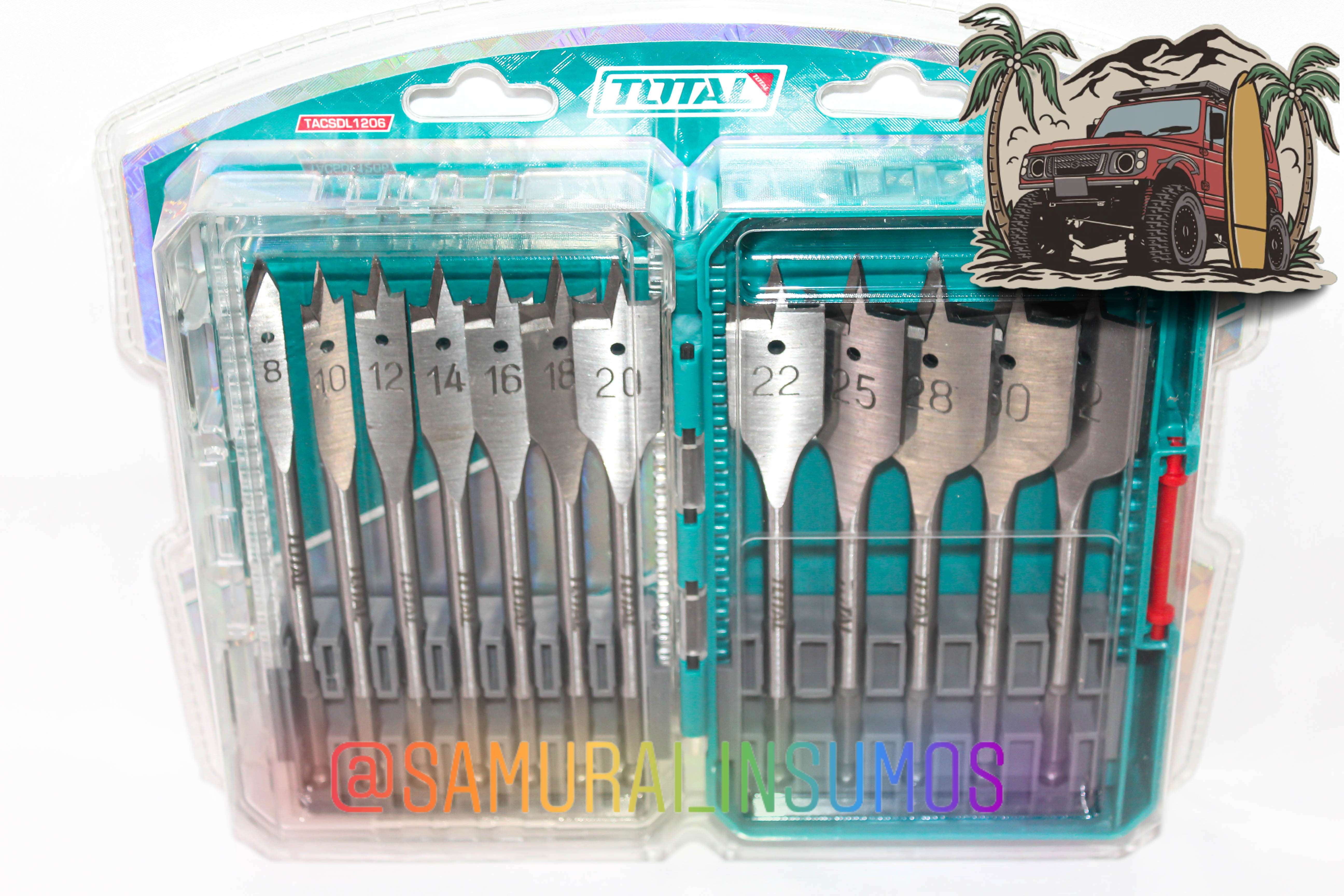 Kit 12En1 Brocas Impacto 1/4 Hexagonal Madera &PVC - miniatura 1