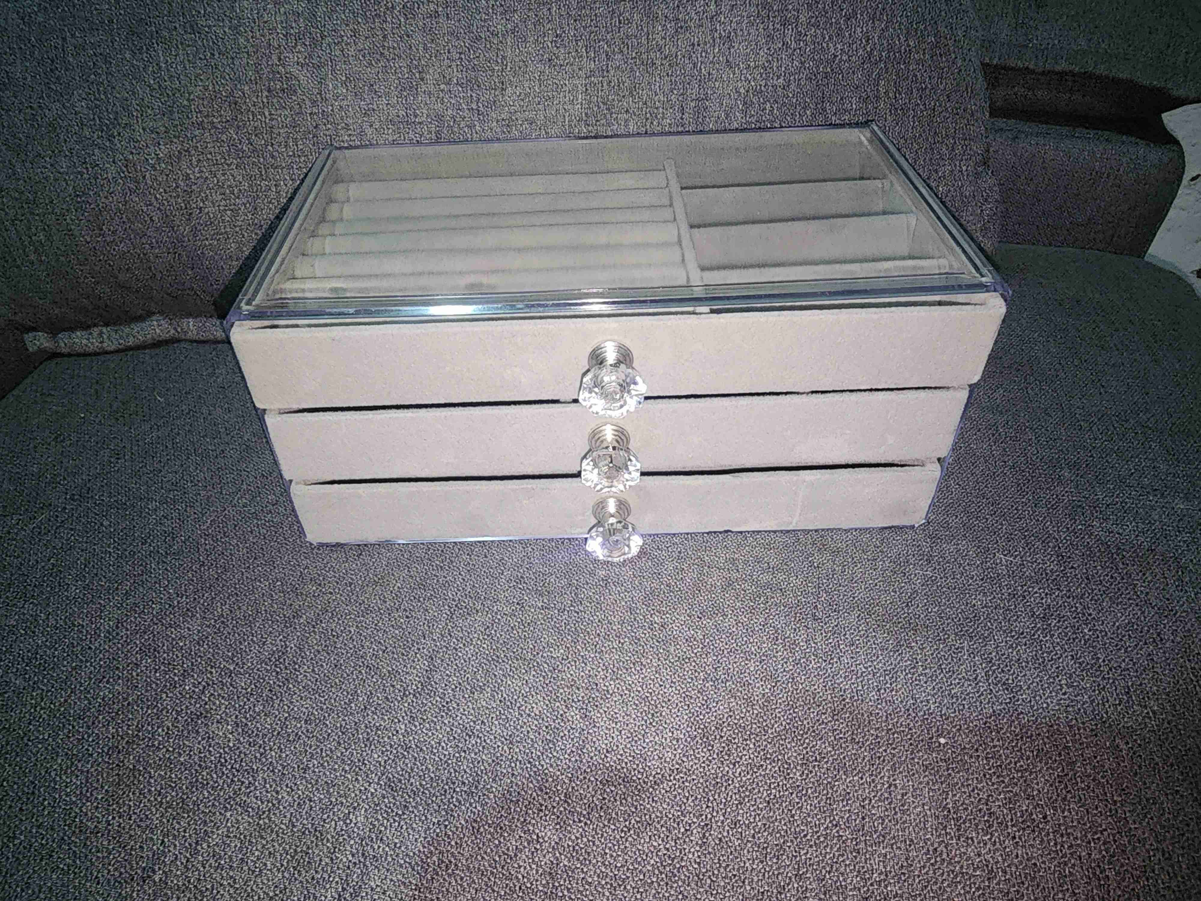 Organizador de joyas con tapa de acrílico - miniatura 2