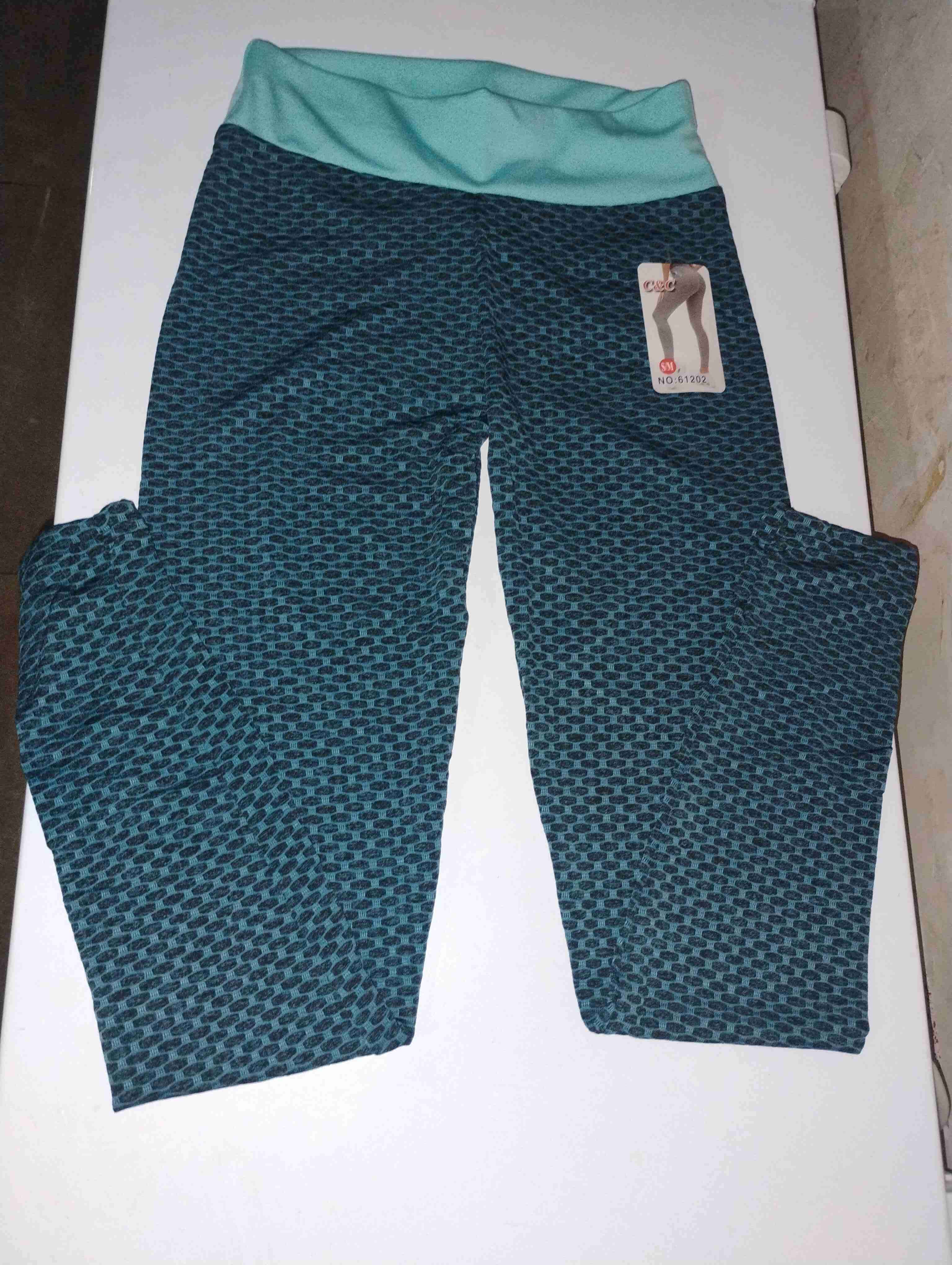 Leggings deportivos azul con cintura alta