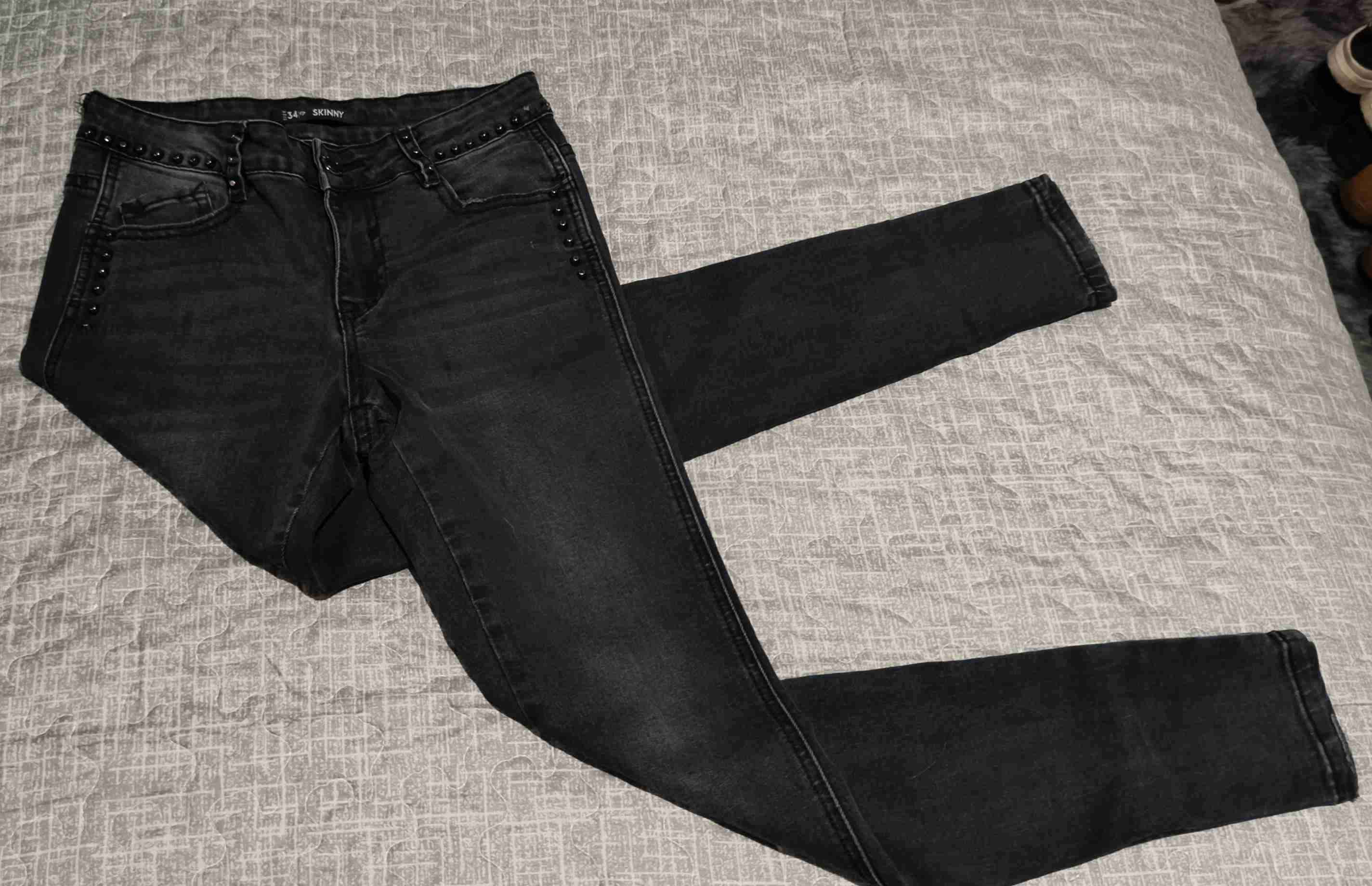 Jeans pitillo negros mujer - miniatura 3