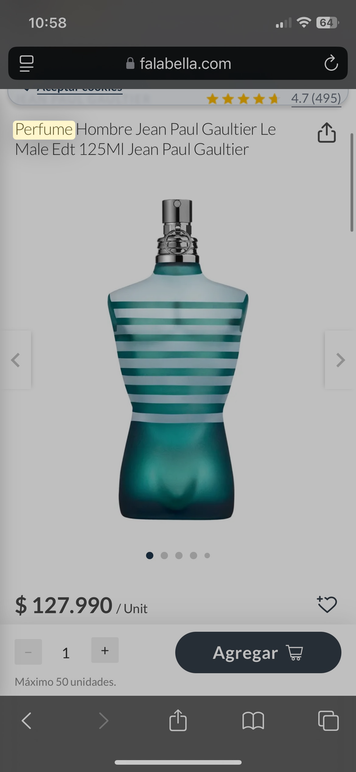 Perfume Jean Paul Gaultier Hombre - miniatura 1